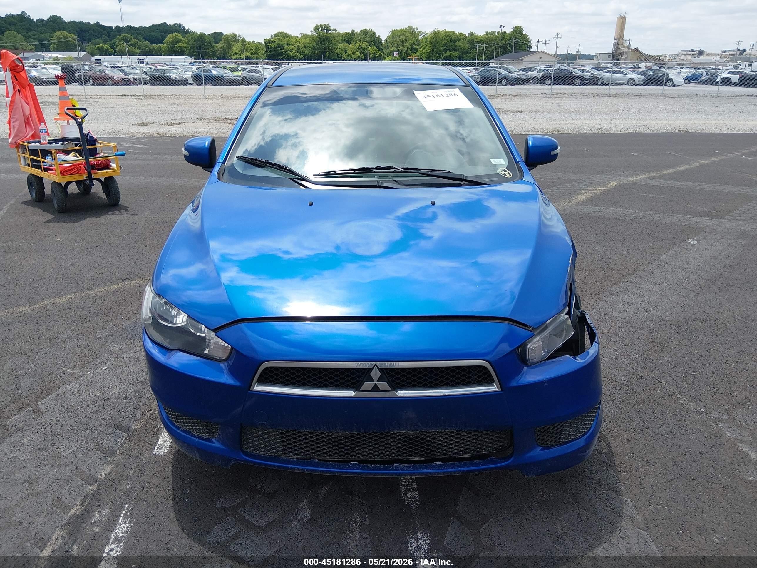 2015 Mitsubishi Lancer Es Blue vin: JA32U2FU0FU015049