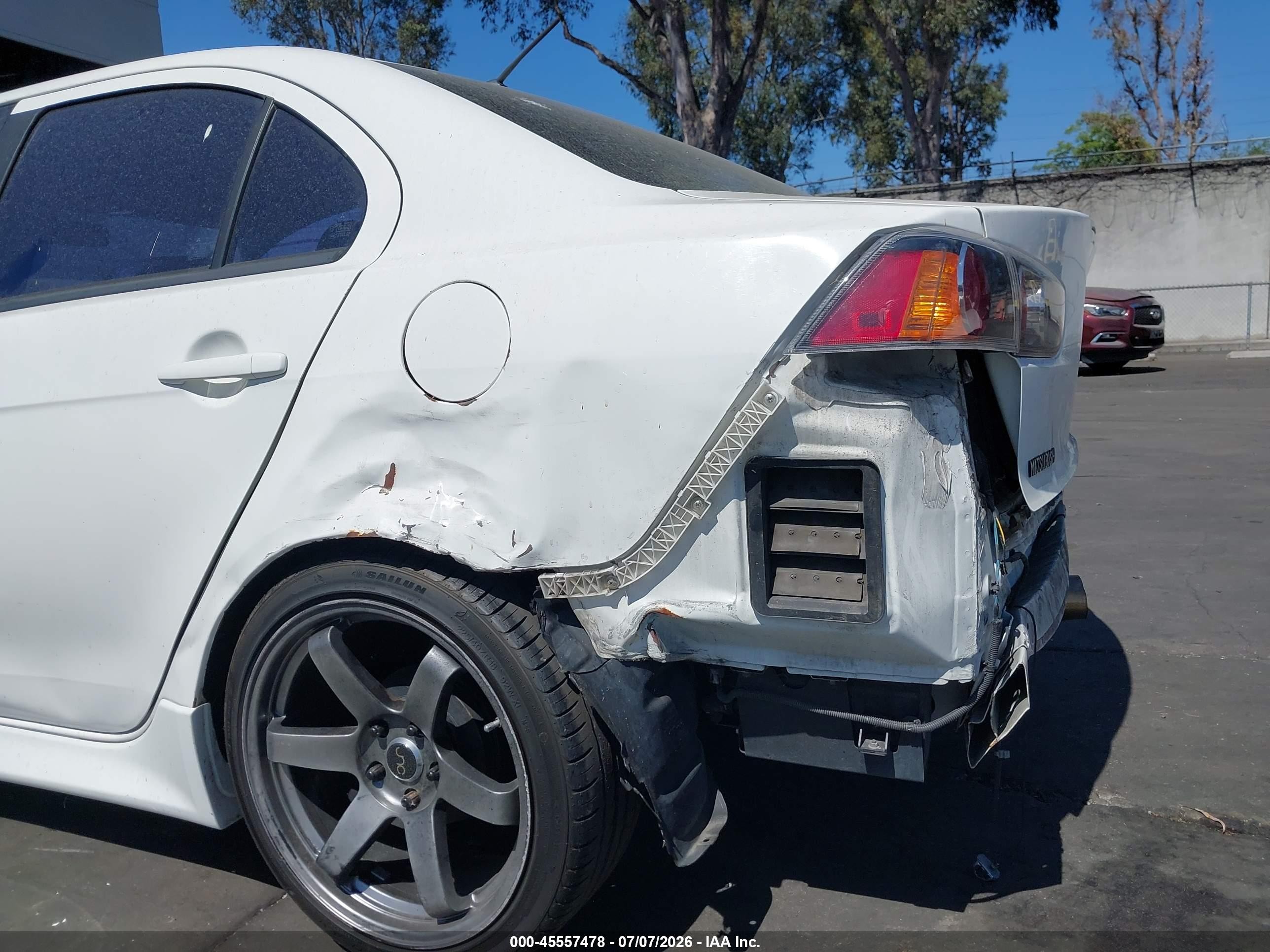 2015 Mitsubishi Lancer Es White vin: JA32U2FU0FU015231