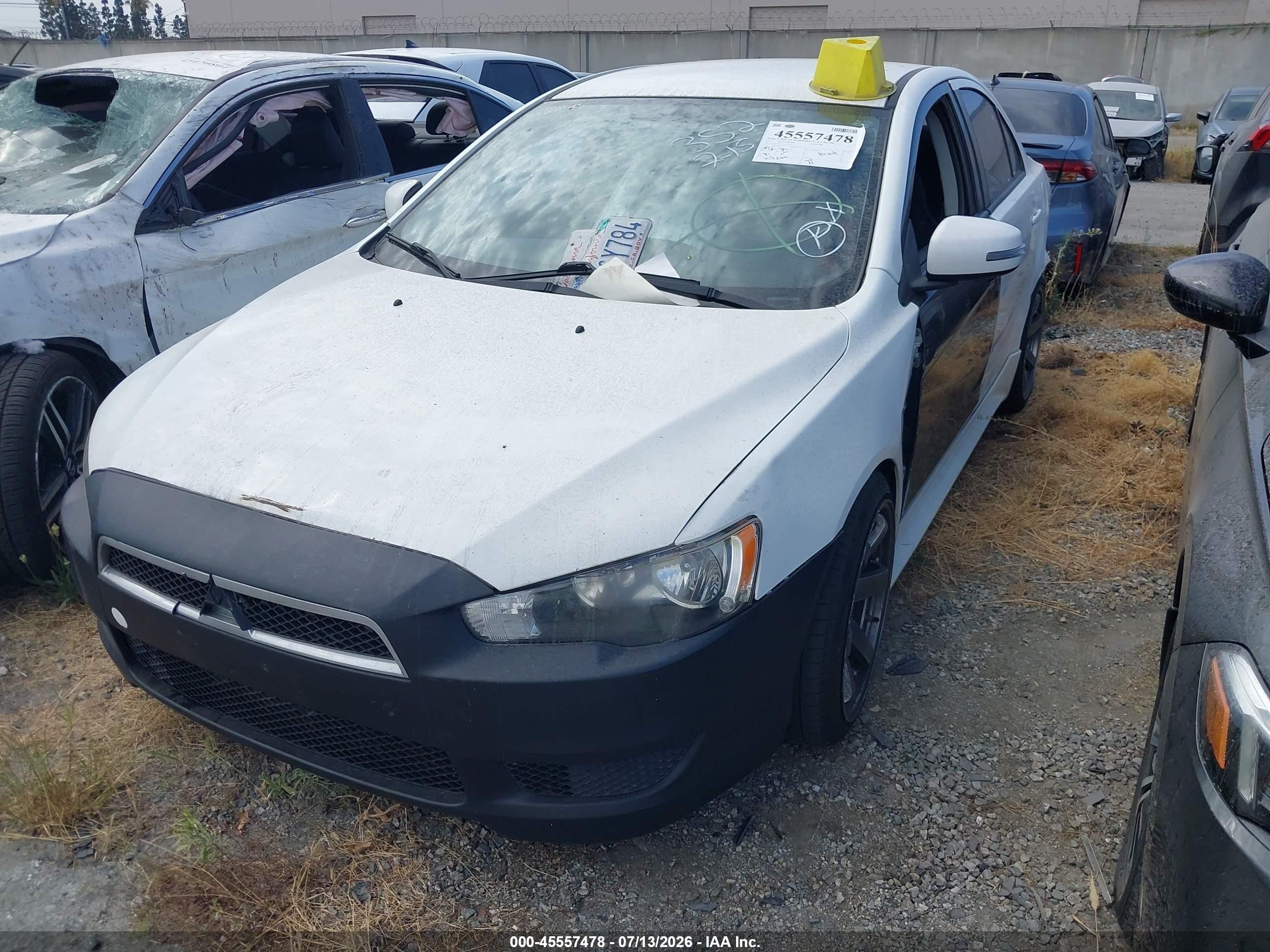 2015 Mitsubishi Lancer Es White vin: JA32U2FU0FU015231