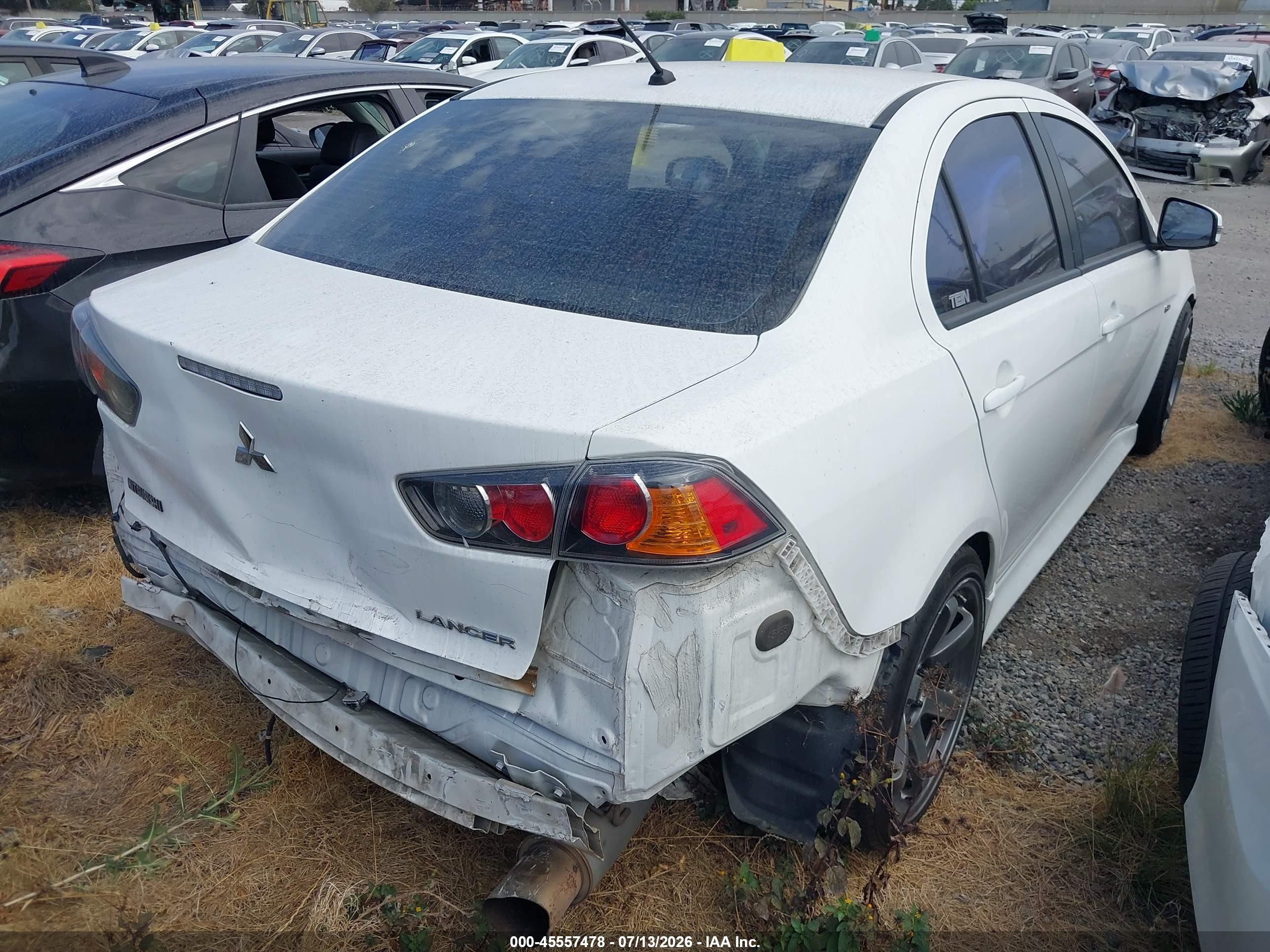 2015 Mitsubishi Lancer Es White vin: JA32U2FU0FU015231