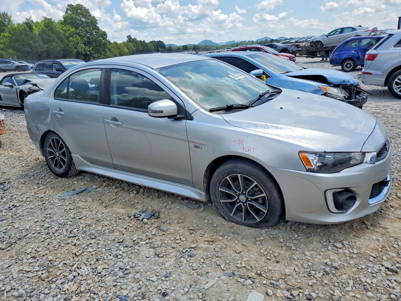 2017 Mitsubishi Lancer Es Silver vin: JA32U2FU0HU003597