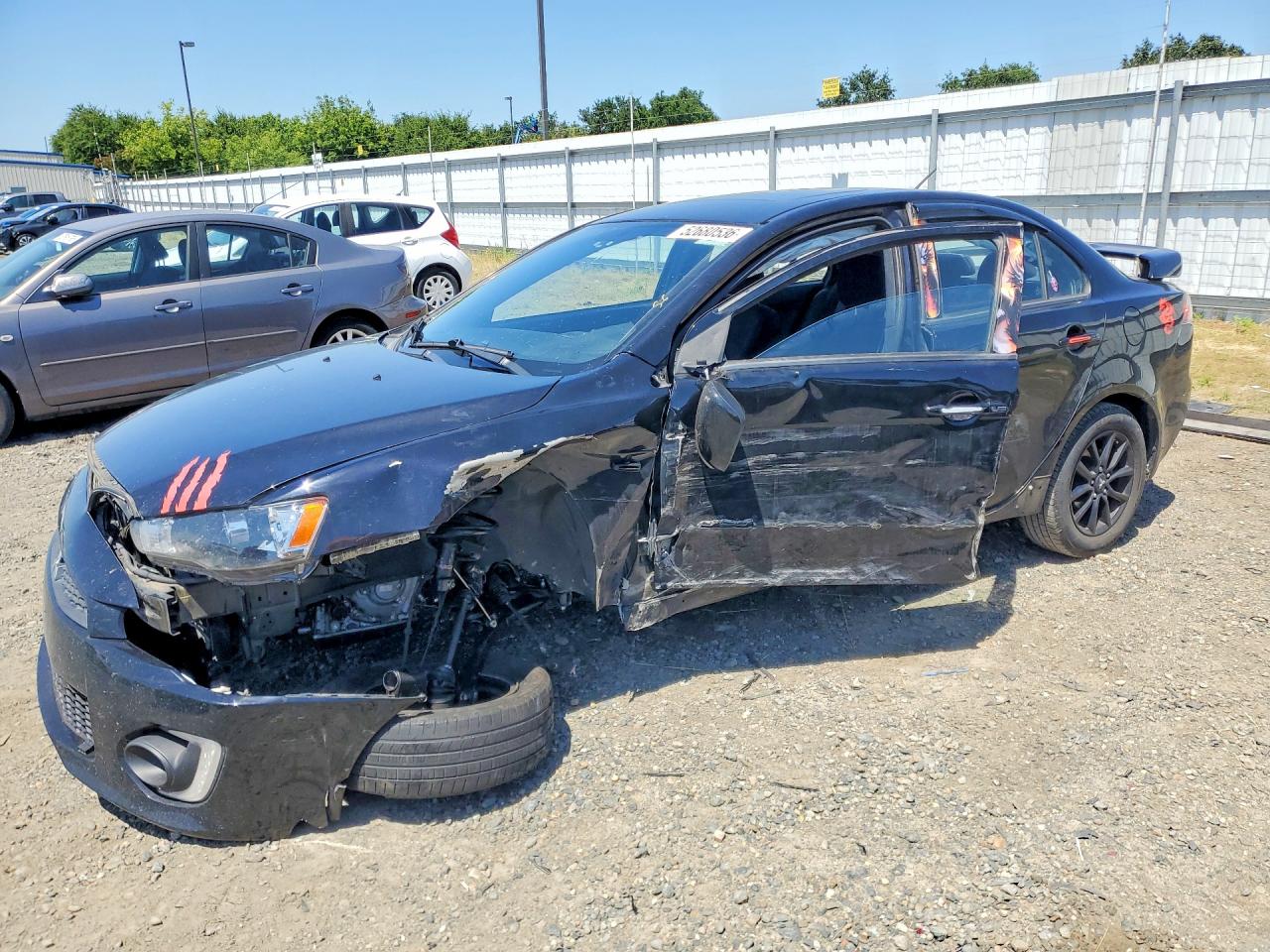 2017 Mitsubishi Lancer Es Черный vin: JA32U2FU0HU016219