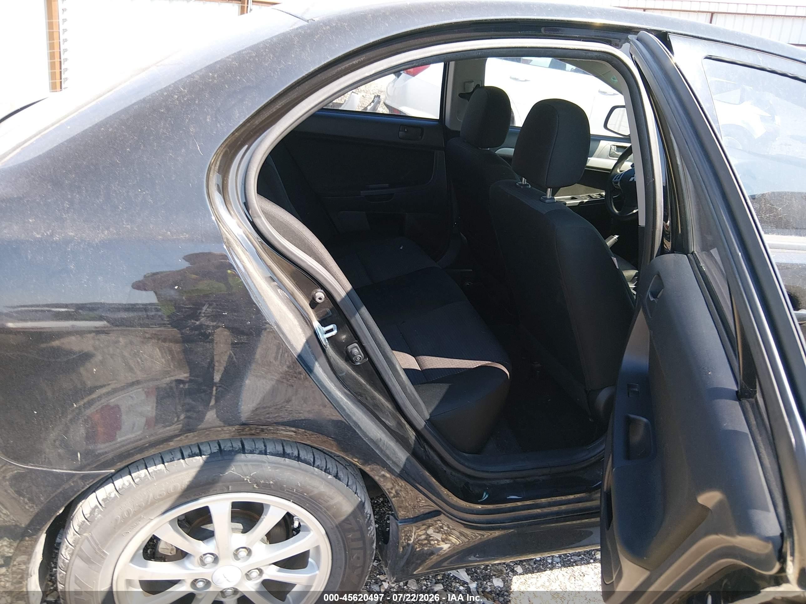 2010 Mitsubishi Lancer Es Black vin: JA32U2FU1AU015067