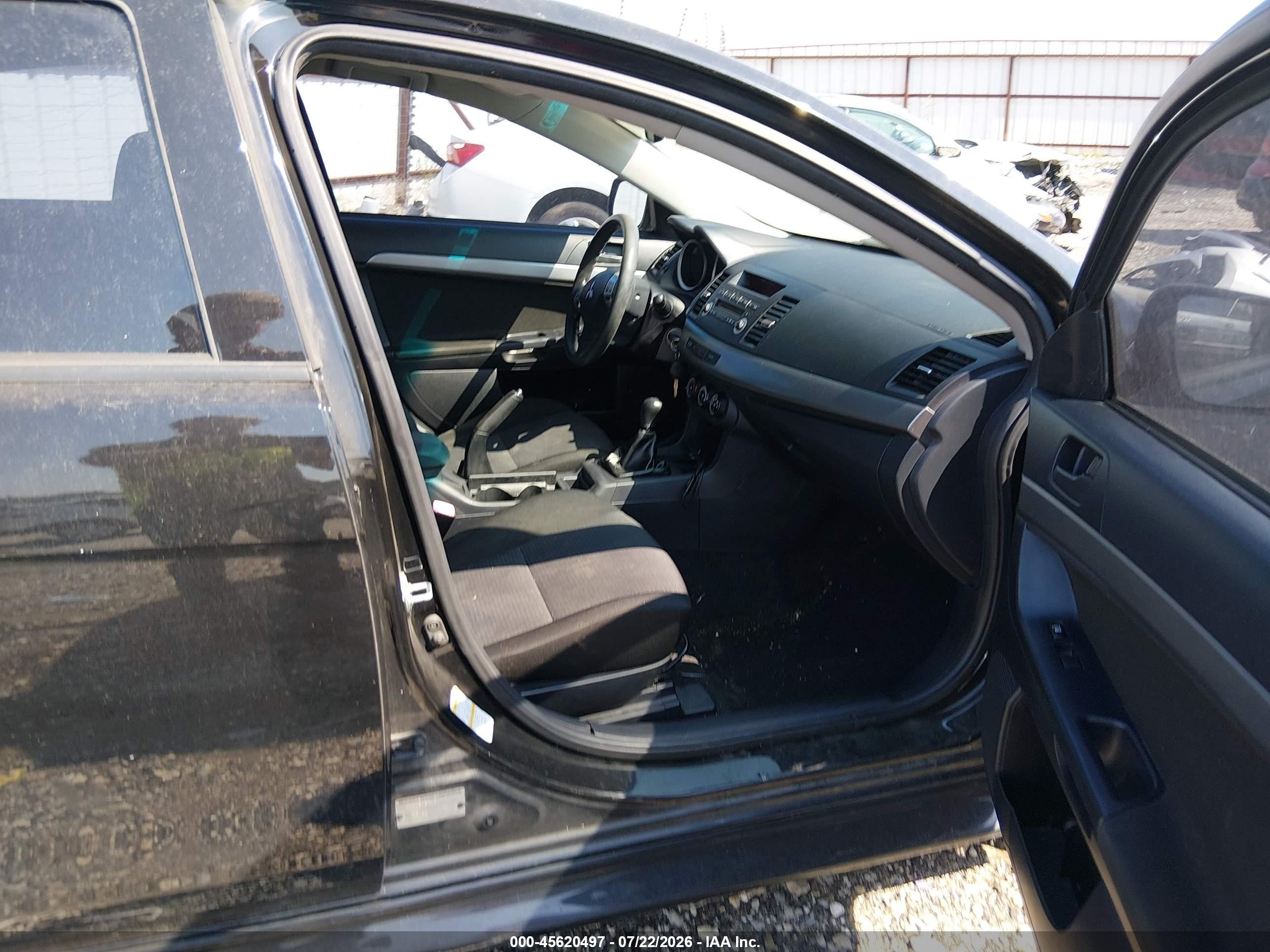 2010 Mitsubishi Lancer Es Black vin: JA32U2FU1AU015067