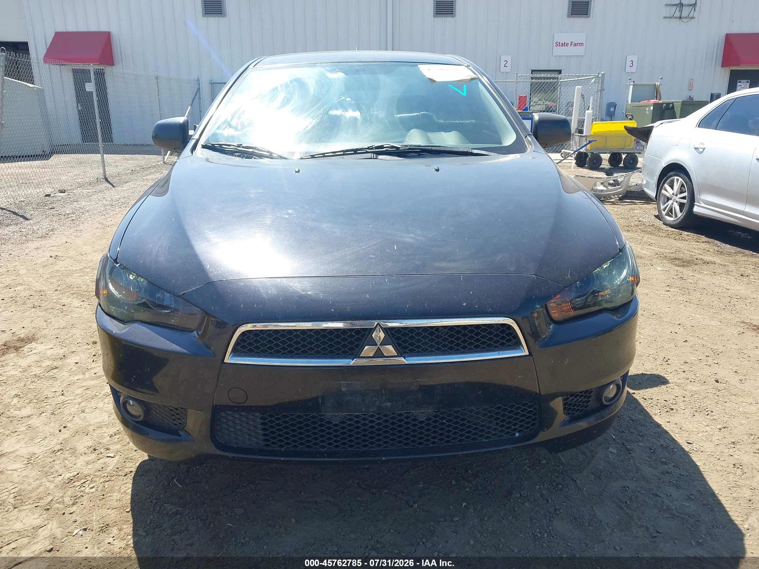 2010 Mitsubishi Lancer Es Black vin: JA32U2FU1AU033813