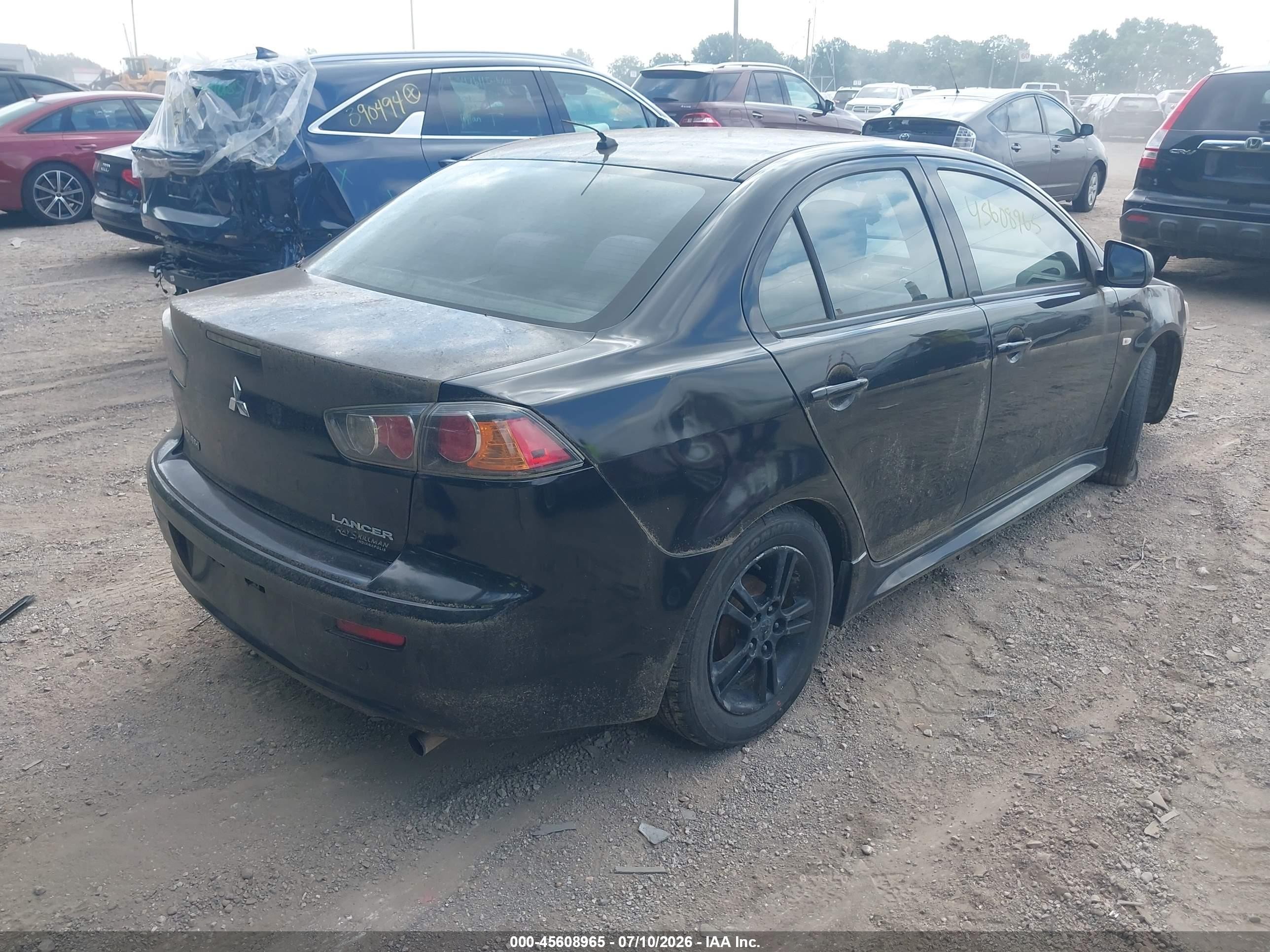 2012 Mitsubishi Lancer Es Black vin: JA32U2FU1CU030204
