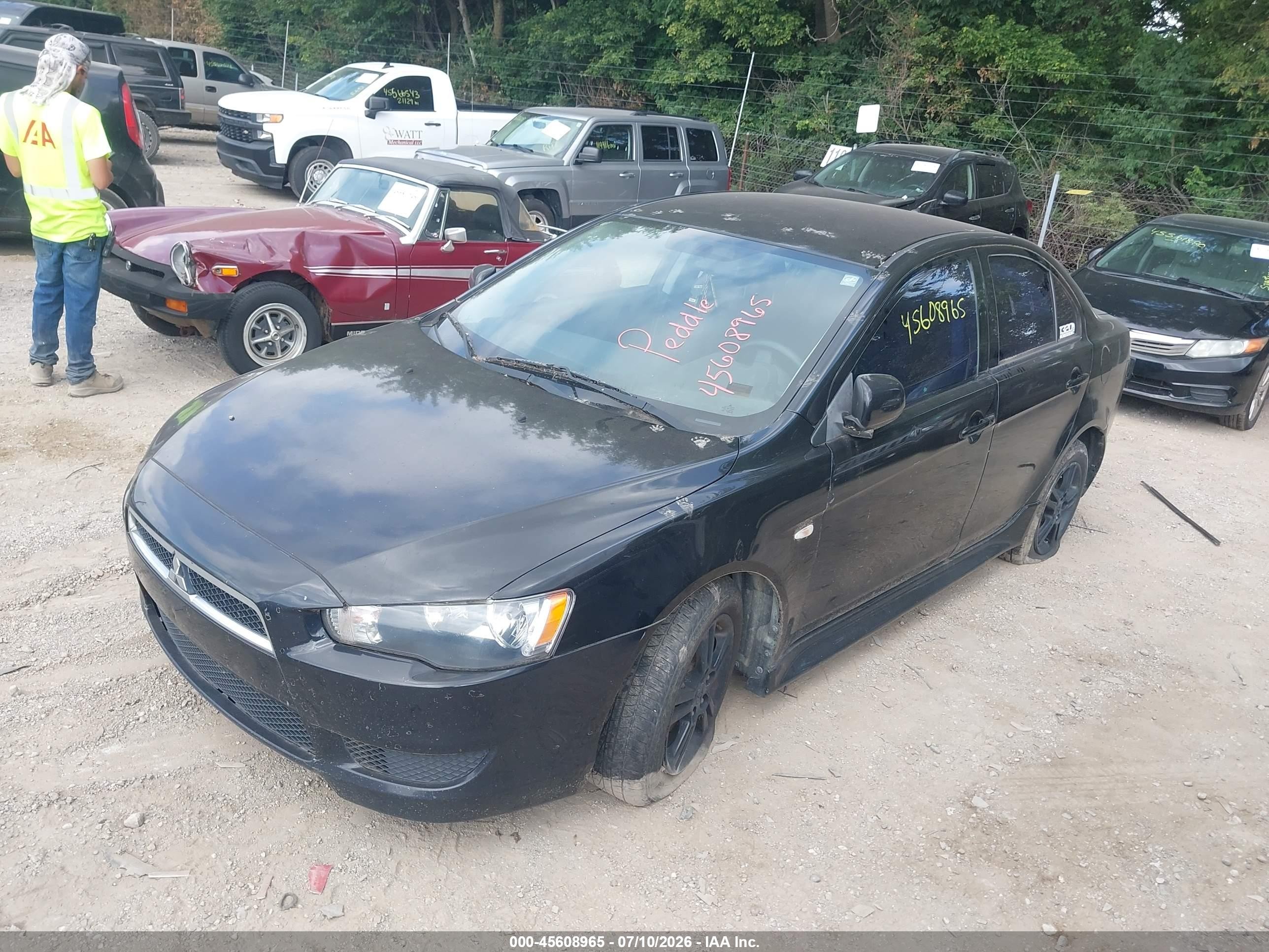 2012 Mitsubishi Lancer Es Black vin: JA32U2FU1CU030204