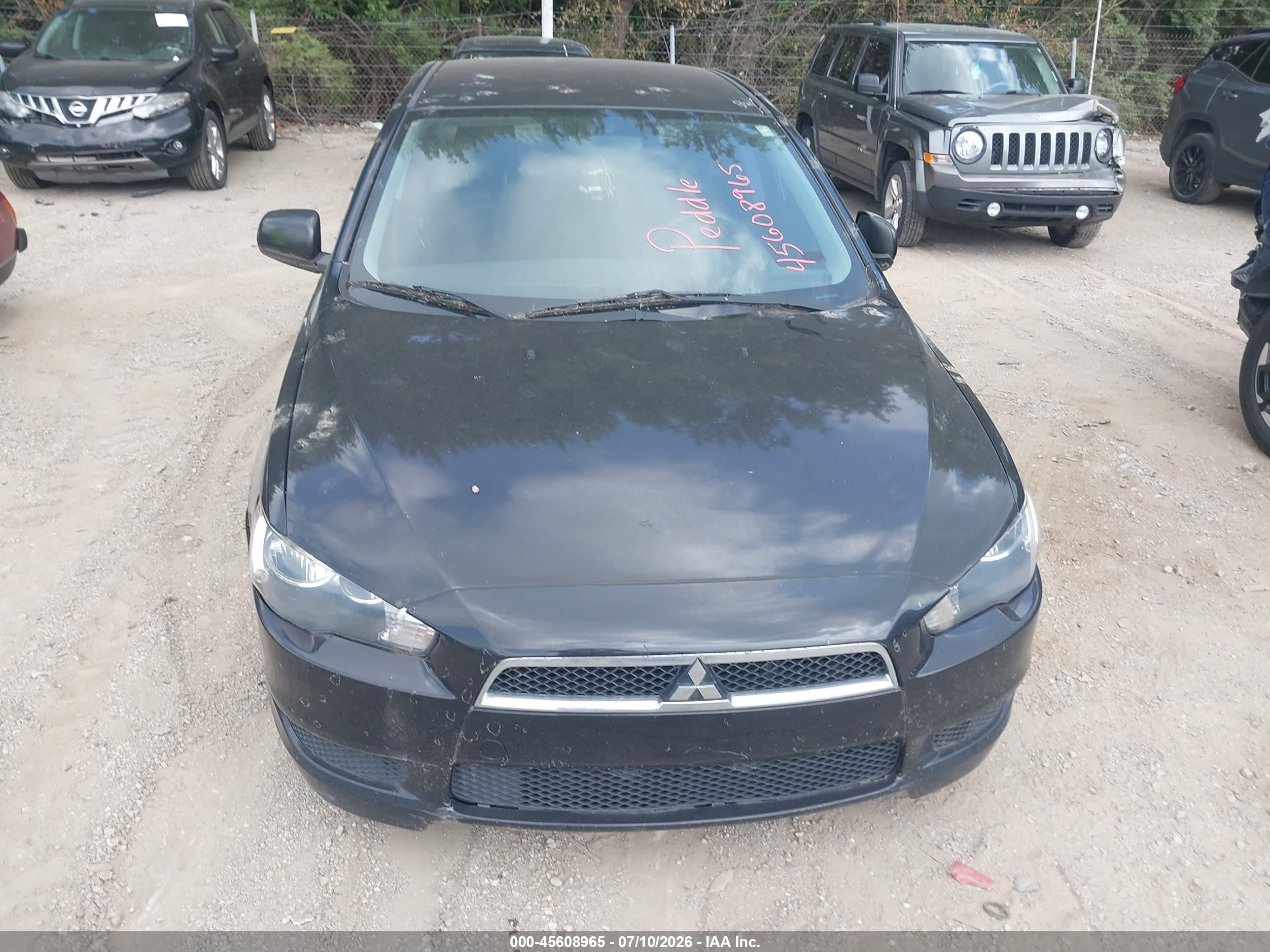 2012 Mitsubishi Lancer Es Black vin: JA32U2FU1CU030204