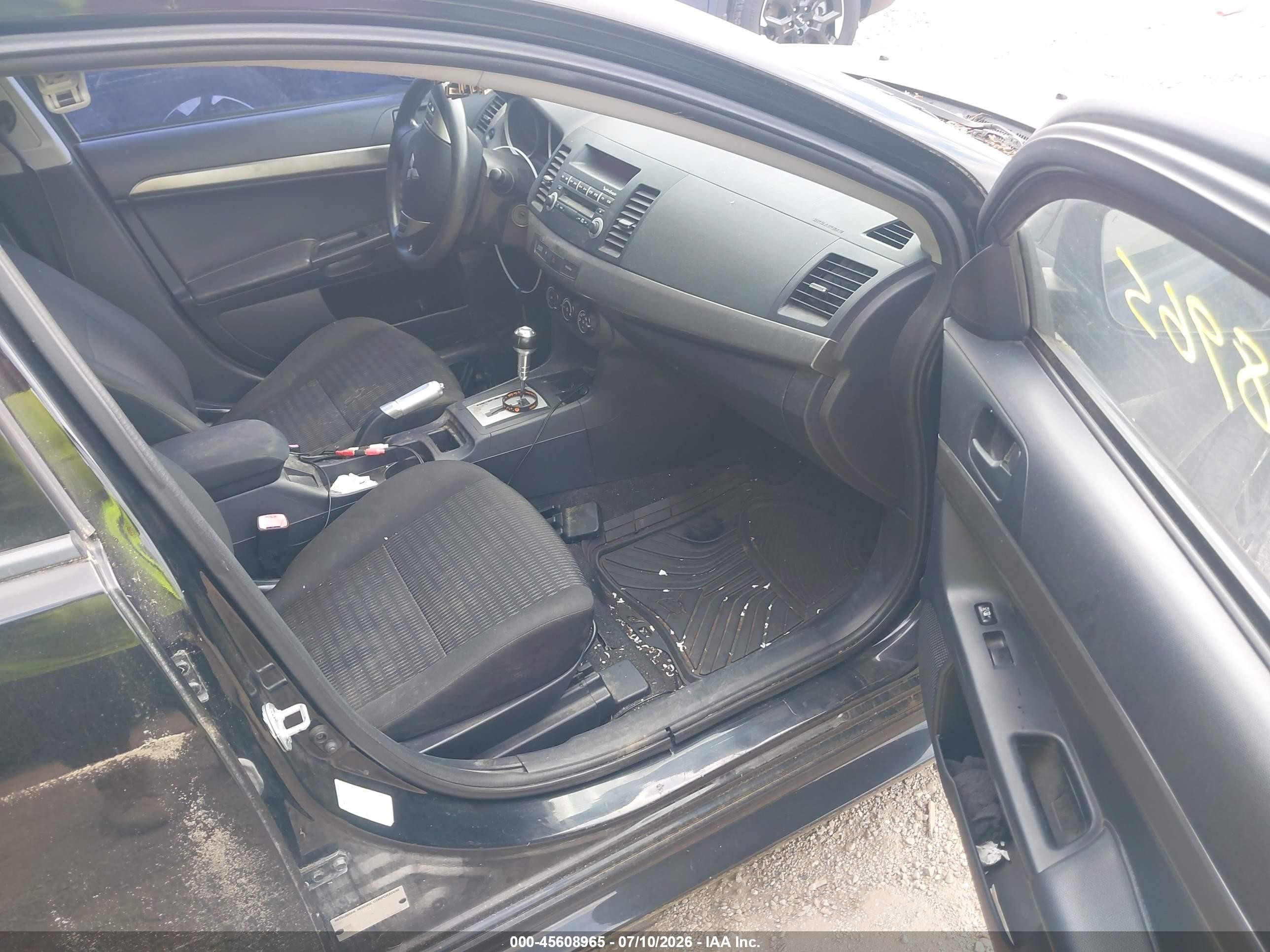 2012 Mitsubishi Lancer Es Black vin: JA32U2FU1CU030204