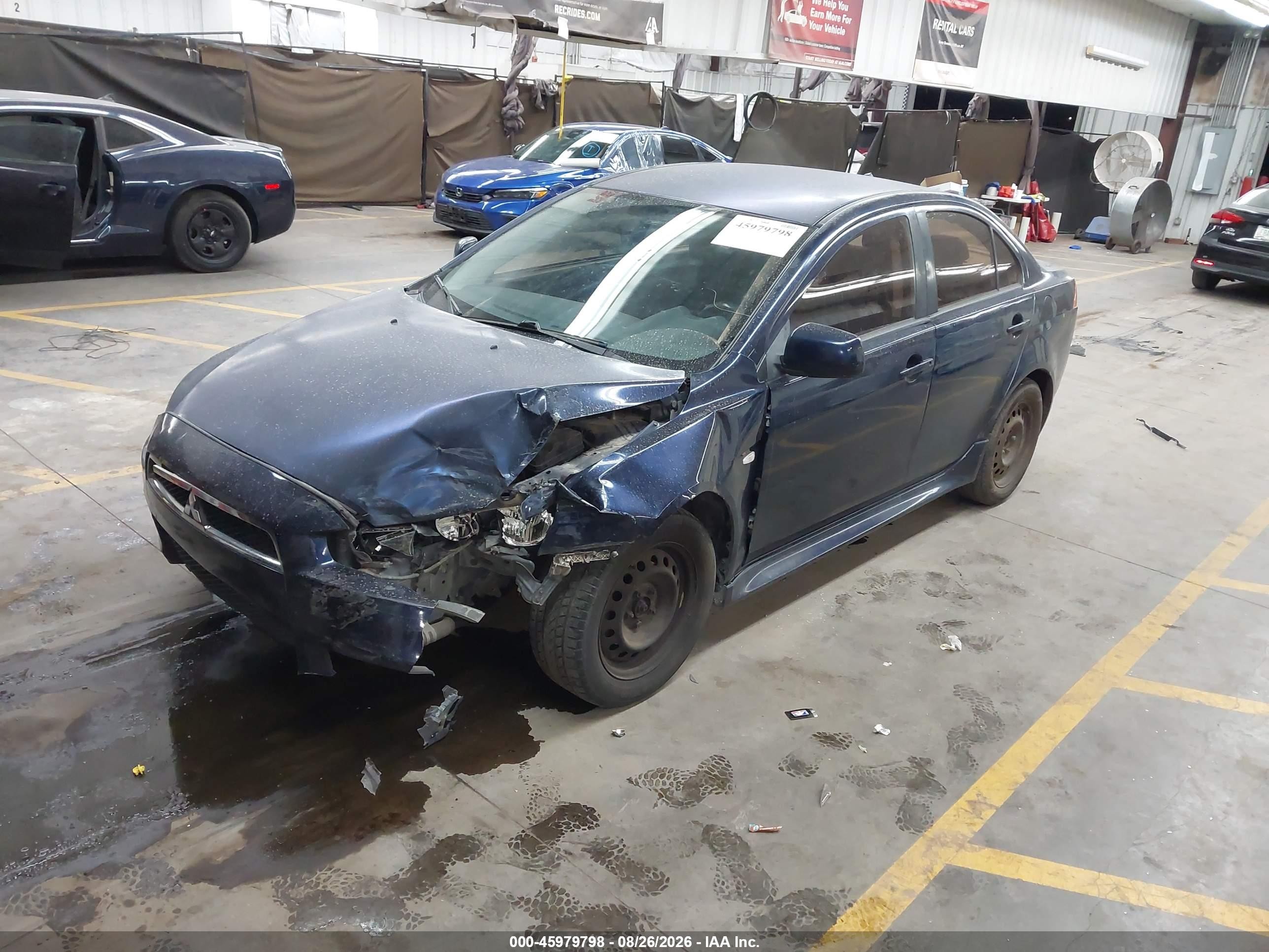 2013 Mitsubishi Lancer Es Синий vin: JA32U2FU1DU012982