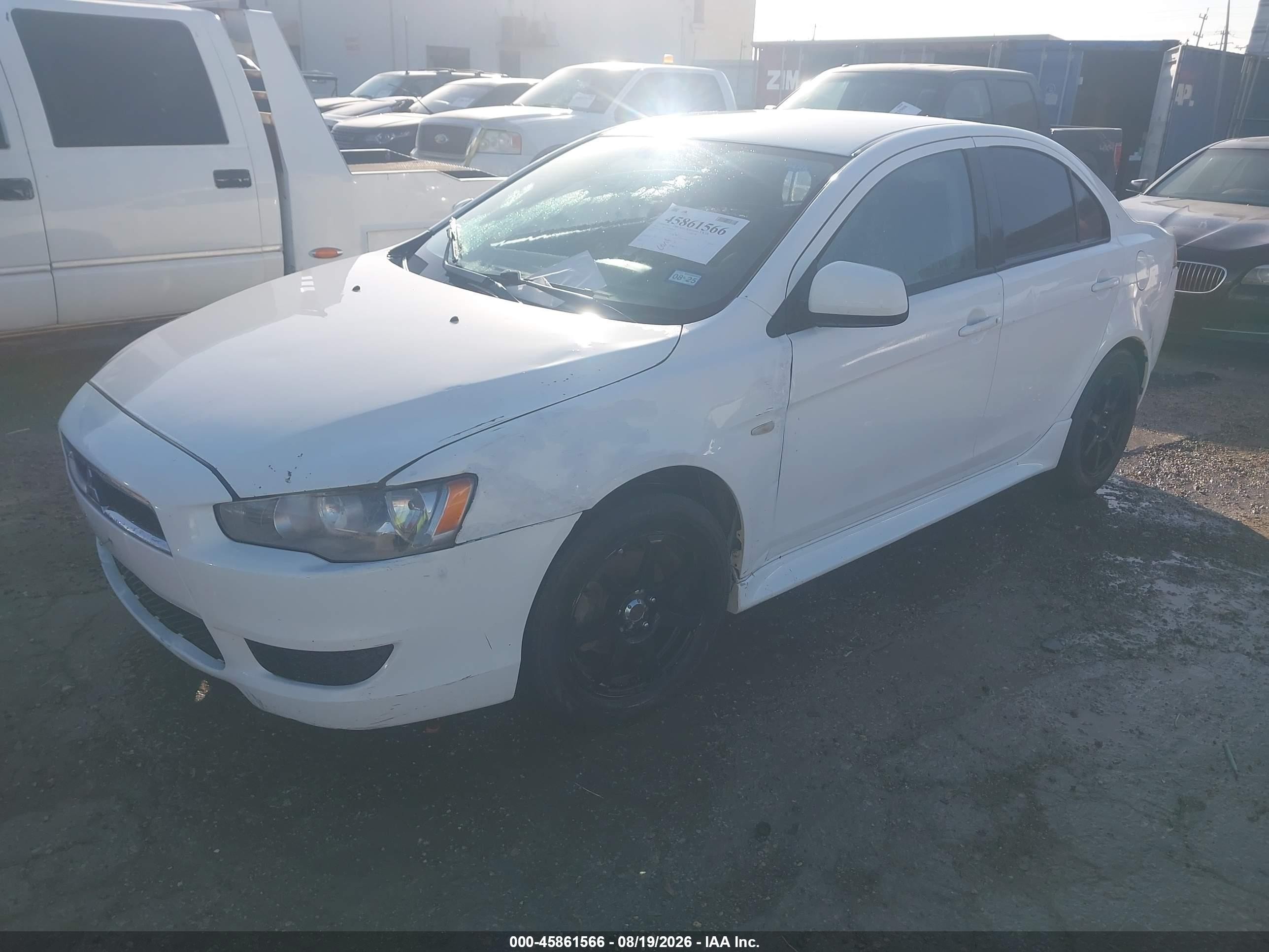 2014 Mitsubishi Lancer Es White vin: JA32U2FU1EU004270