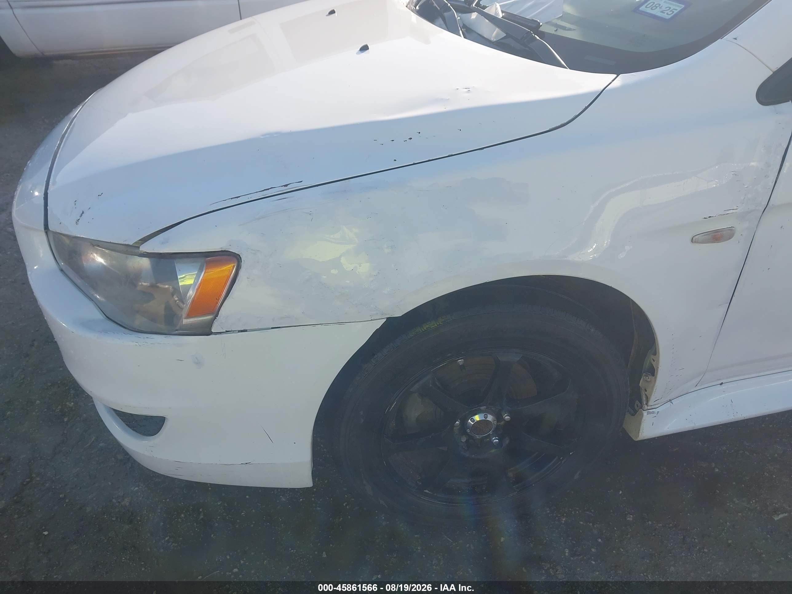 2014 Mitsubishi Lancer Es White vin: JA32U2FU1EU004270