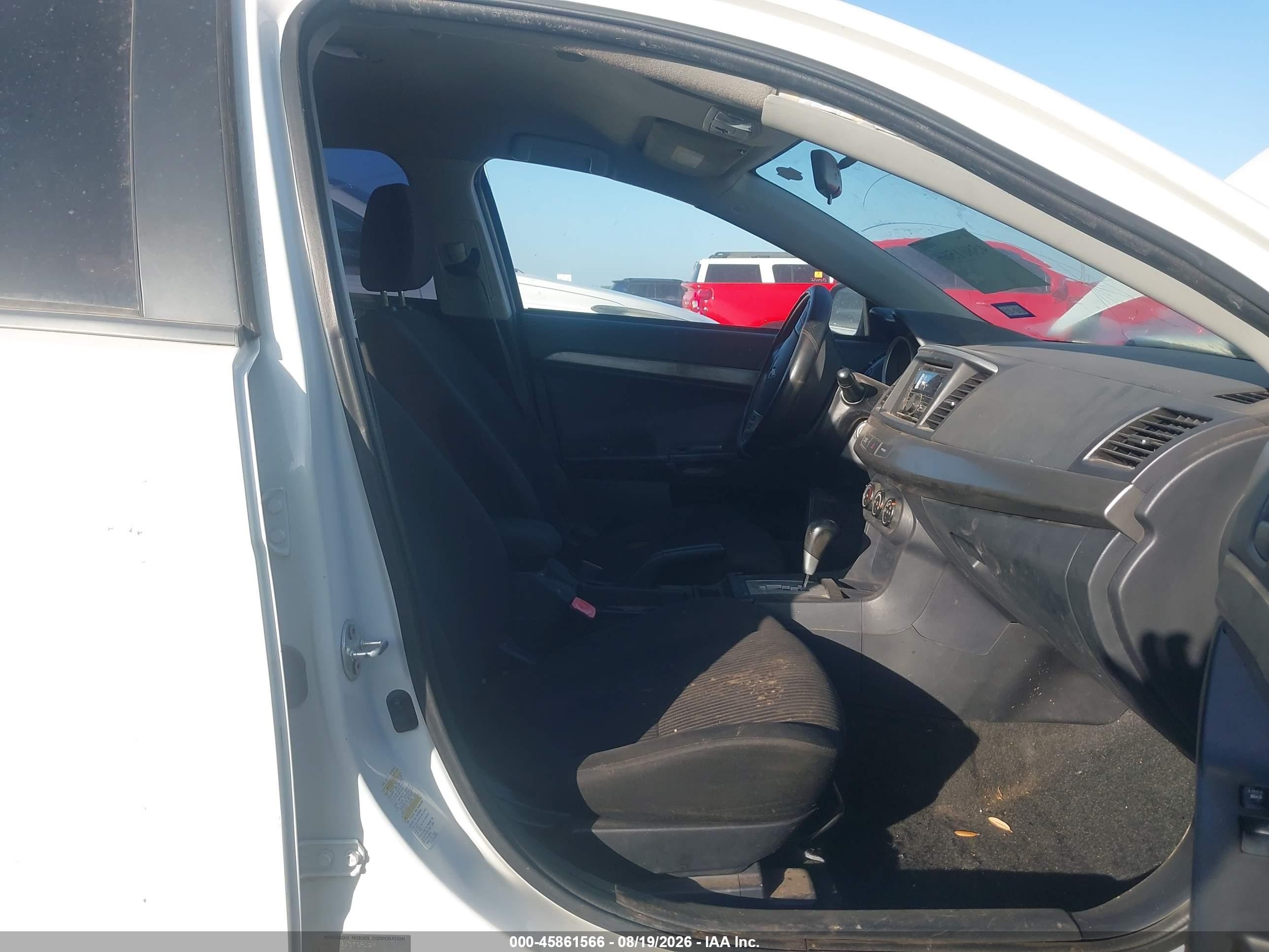2014 Mitsubishi Lancer Es White vin: JA32U2FU1EU004270