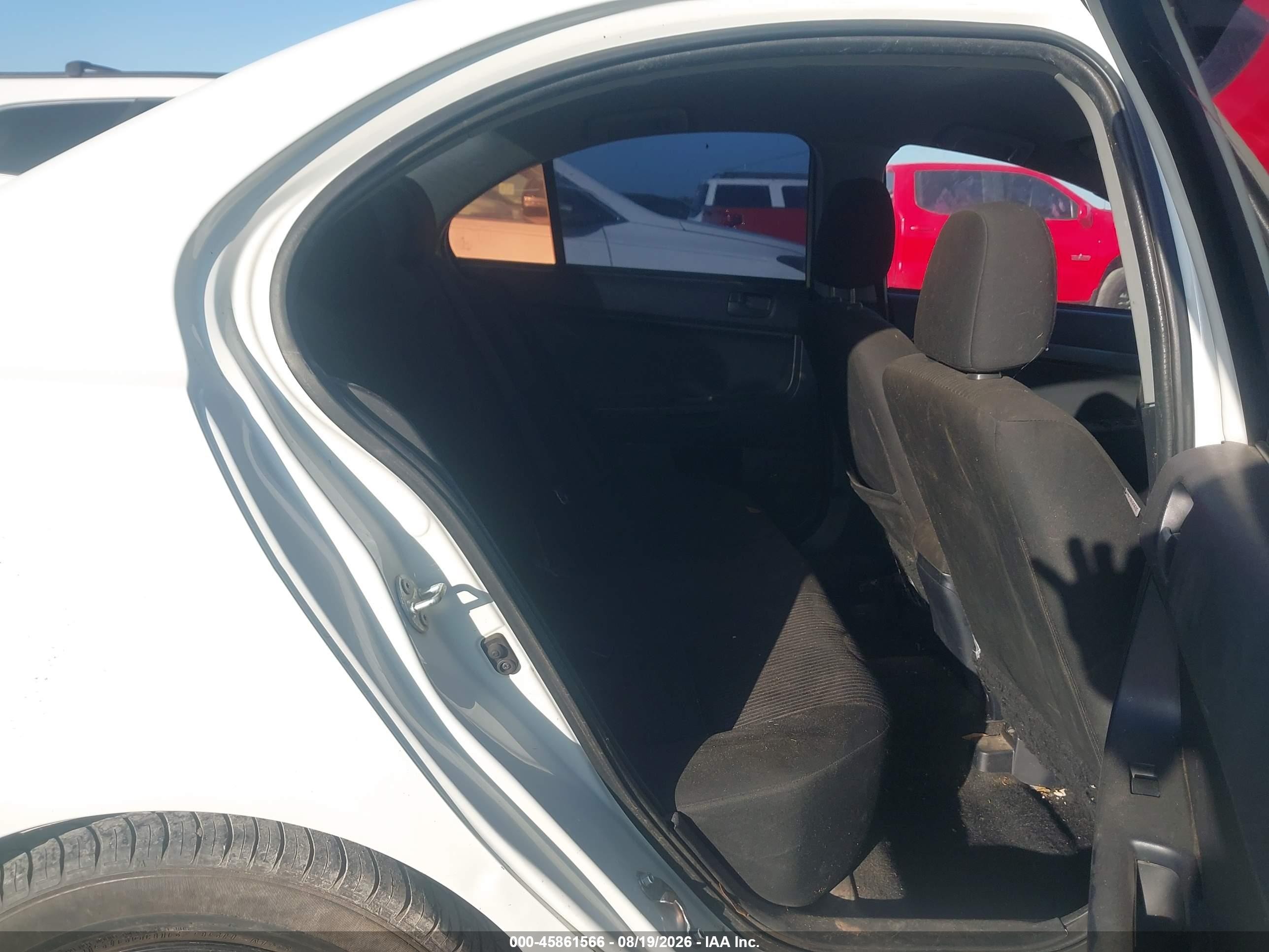 2014 Mitsubishi Lancer Es White vin: JA32U2FU1EU004270