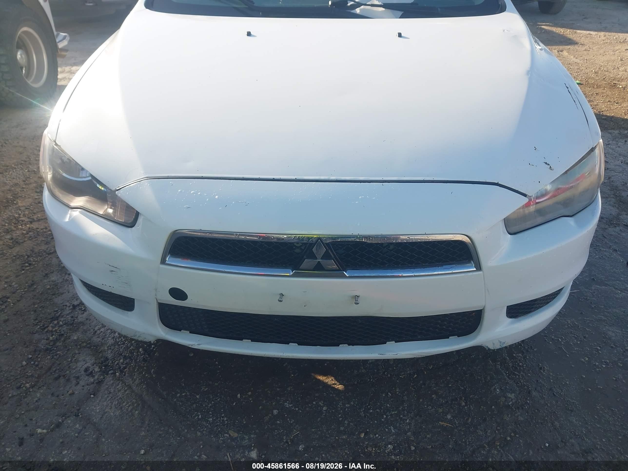 2014 Mitsubishi Lancer Es White vin: JA32U2FU1EU004270