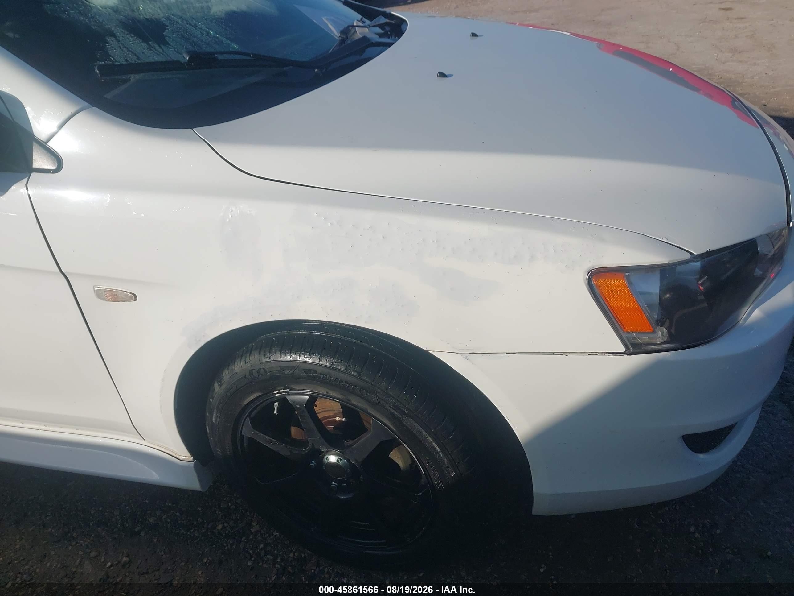 2014 Mitsubishi Lancer Es White vin: JA32U2FU1EU004270