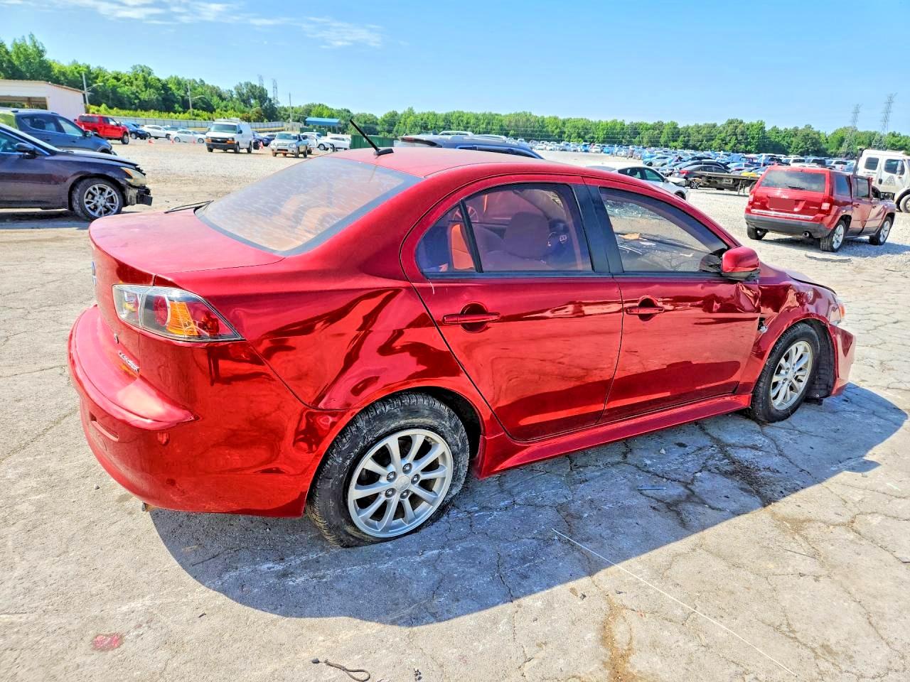 2014 Mitsubishi Lancer Es Red vin: JA32U2FU1EU005158