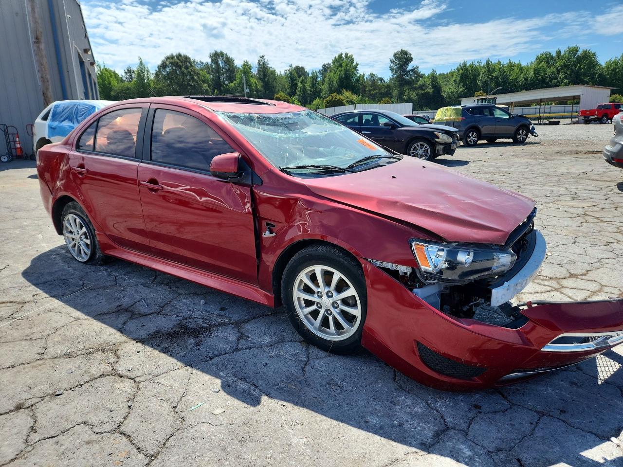 2014 Mitsubishi Lancer Es Red vin: JA32U2FU1EU005158