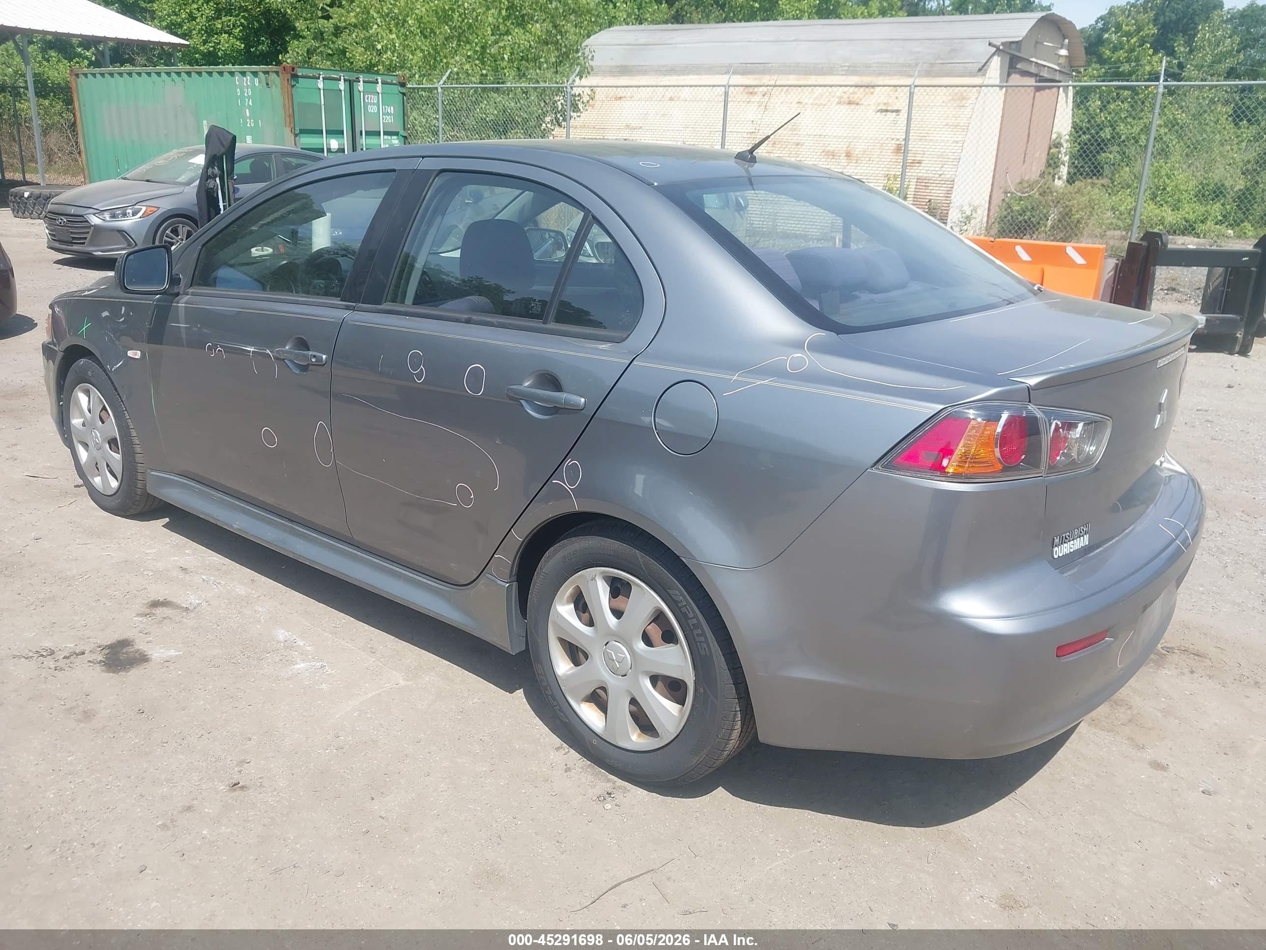 2014 Mitsubishi Lancer Es Gray vin: JA32U2FU1EU007976
