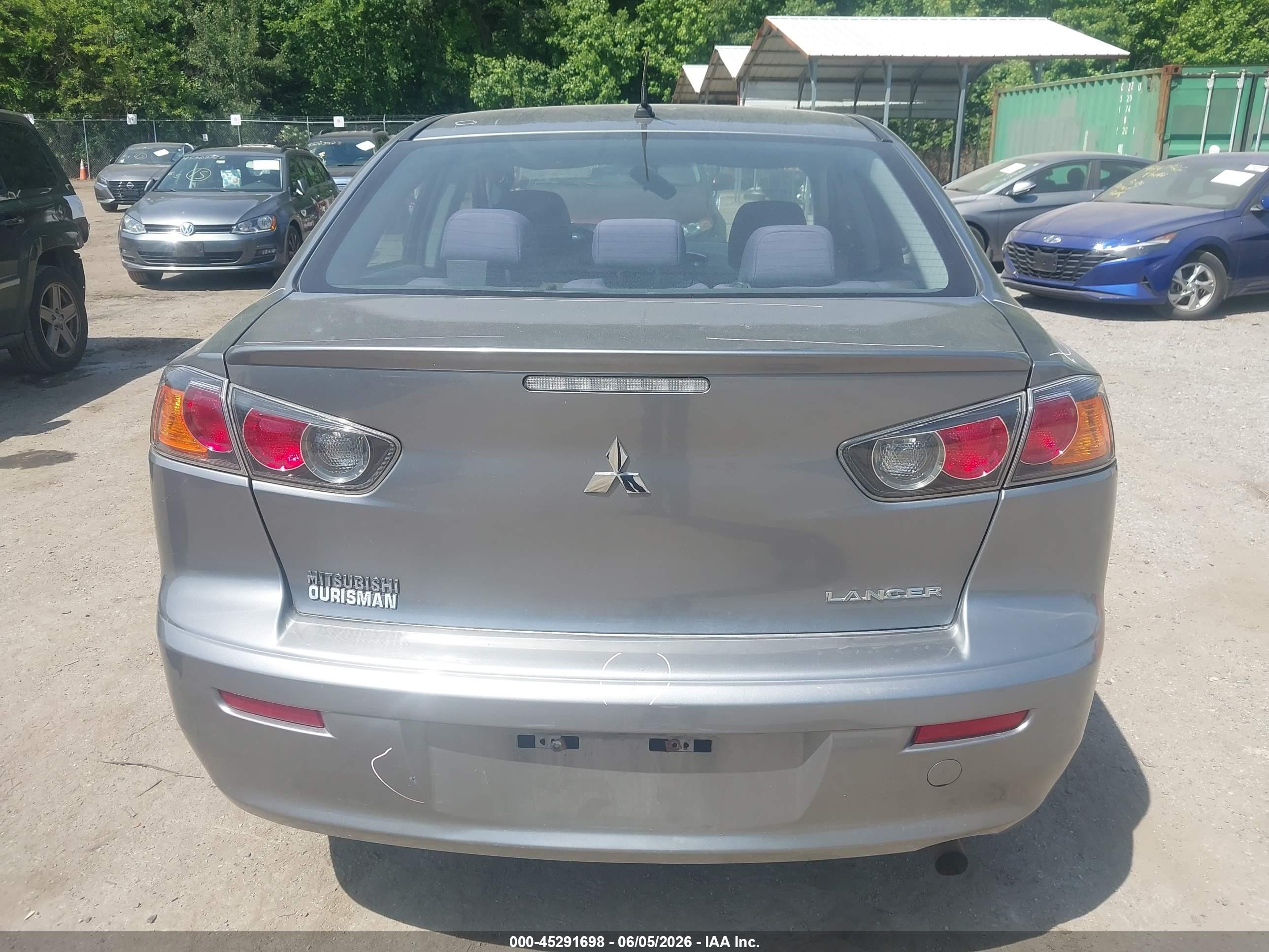 2014 Mitsubishi Lancer Es Gray vin: JA32U2FU1EU007976