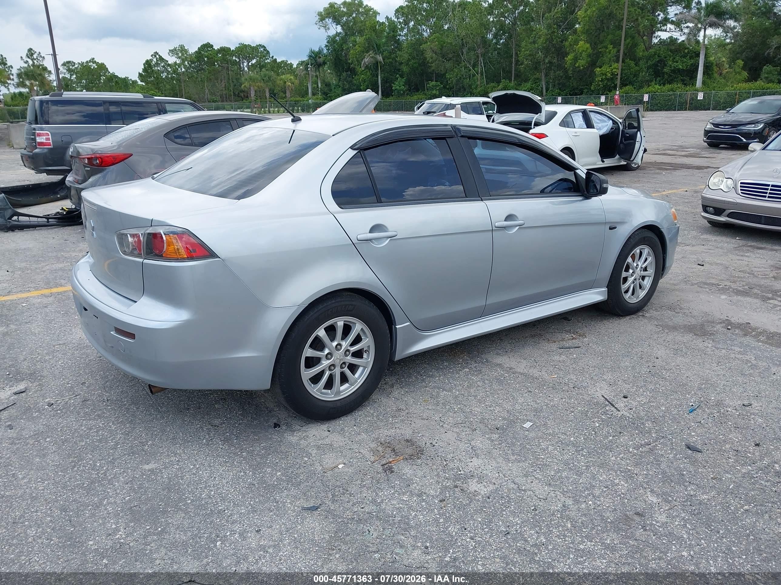 2015 Mitsubishi Lancer Es Silver vin: JA32U2FU1FU014024