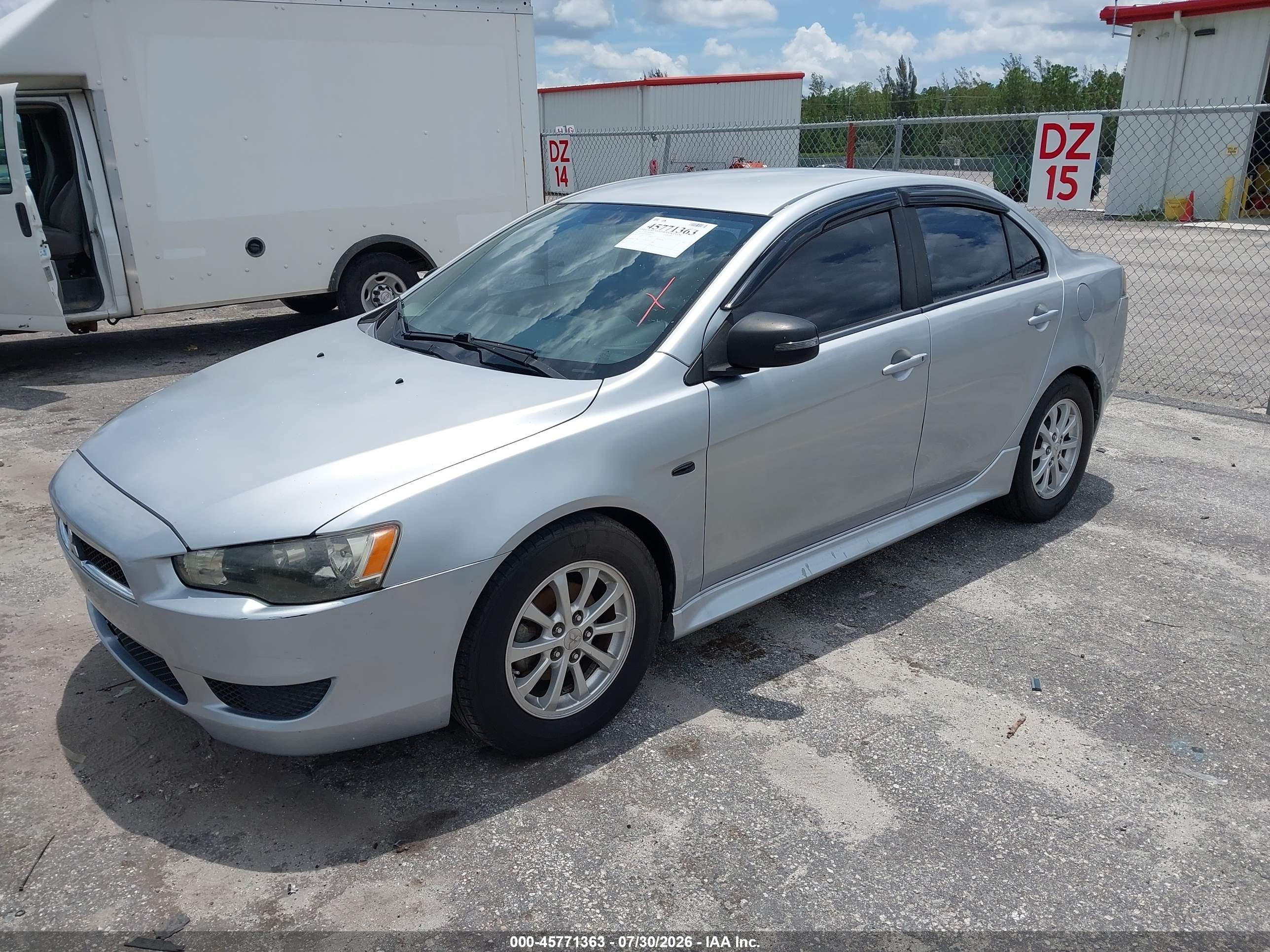 2015 Mitsubishi Lancer Es Silver vin: JA32U2FU1FU014024