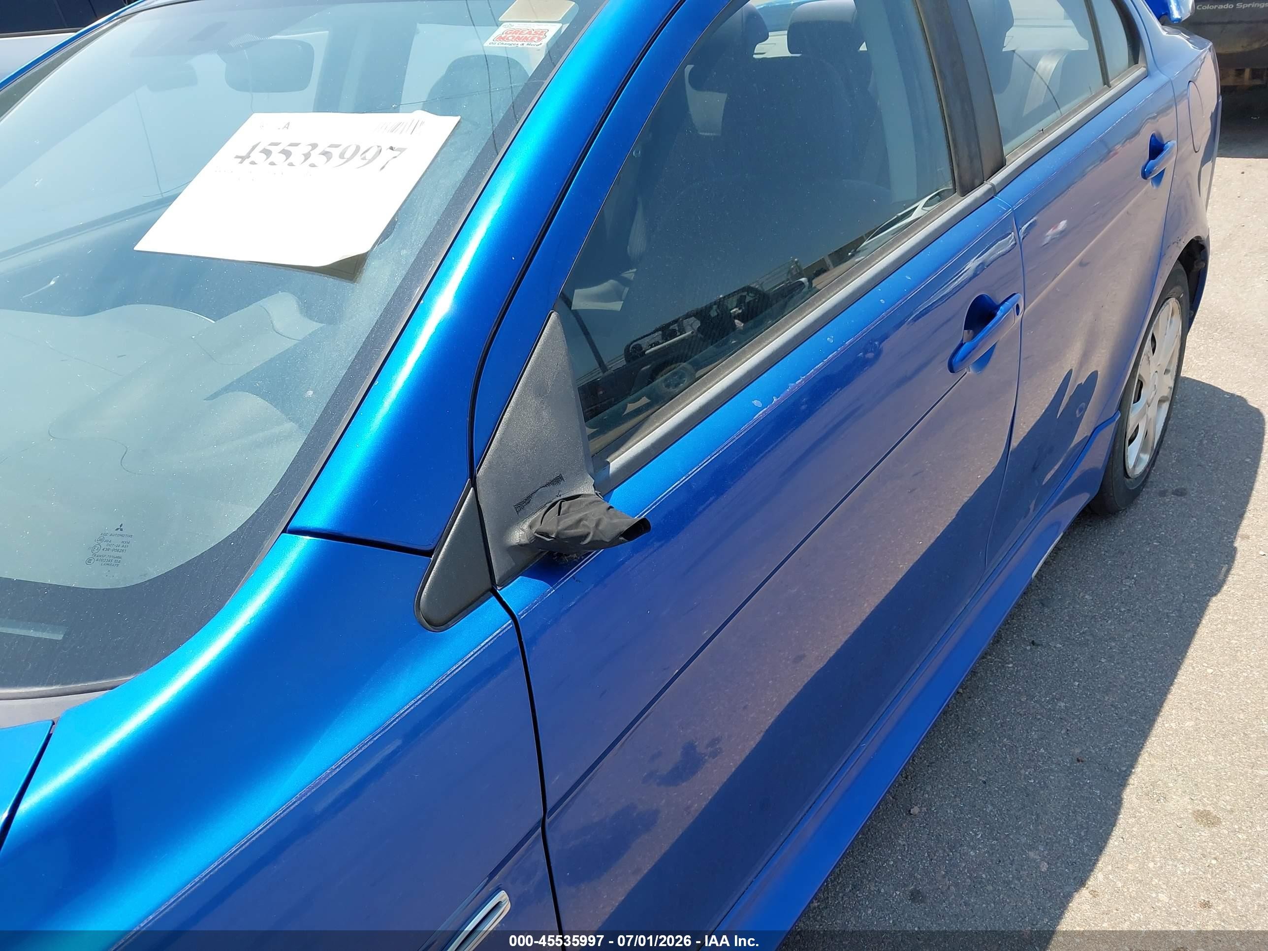 2015 Mitsubishi Lancer Es Blue vin: JA32U2FU1FU015318