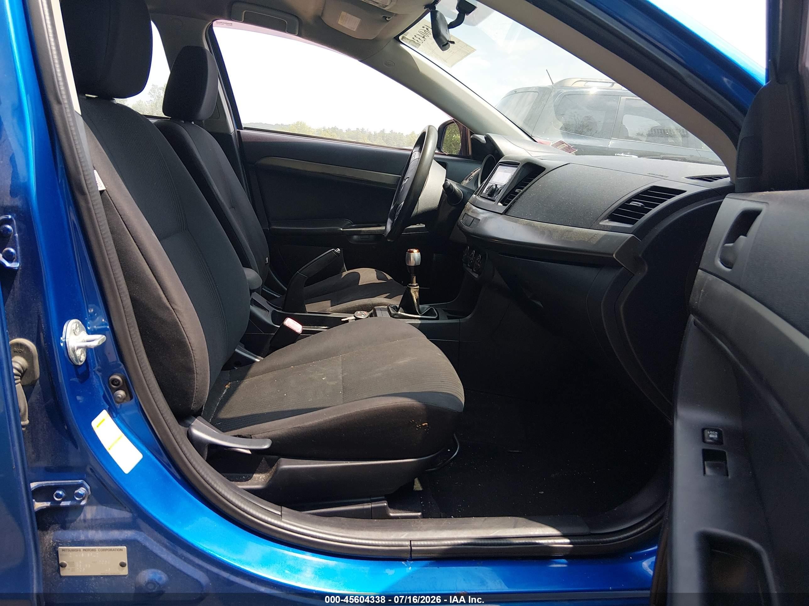 2015 Mitsubishi Lancer Es Blue vin: JA32U2FU1FU019045