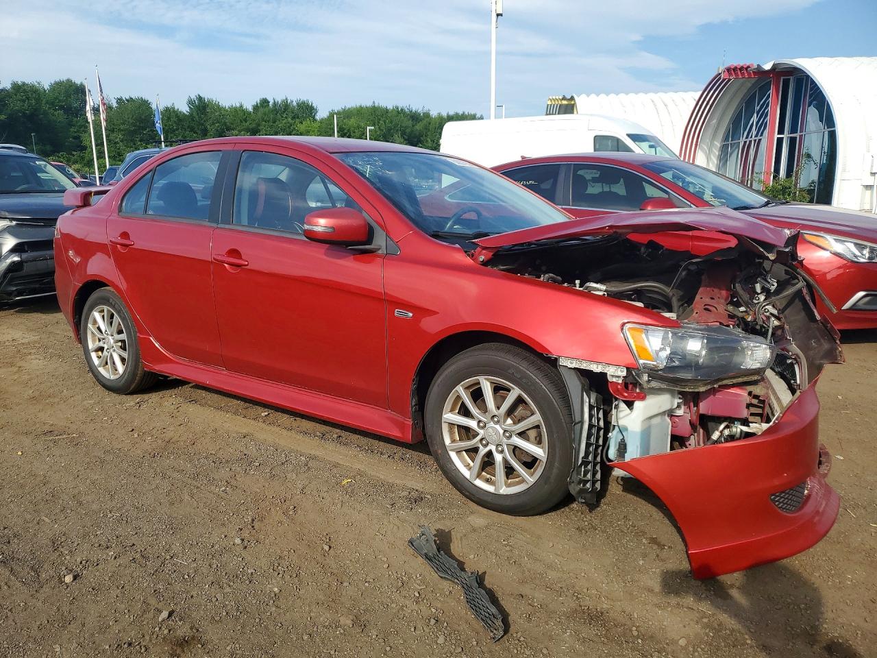 2015 Mitsubishi Lancer Es Red vin: JA32U2FU1FU021555