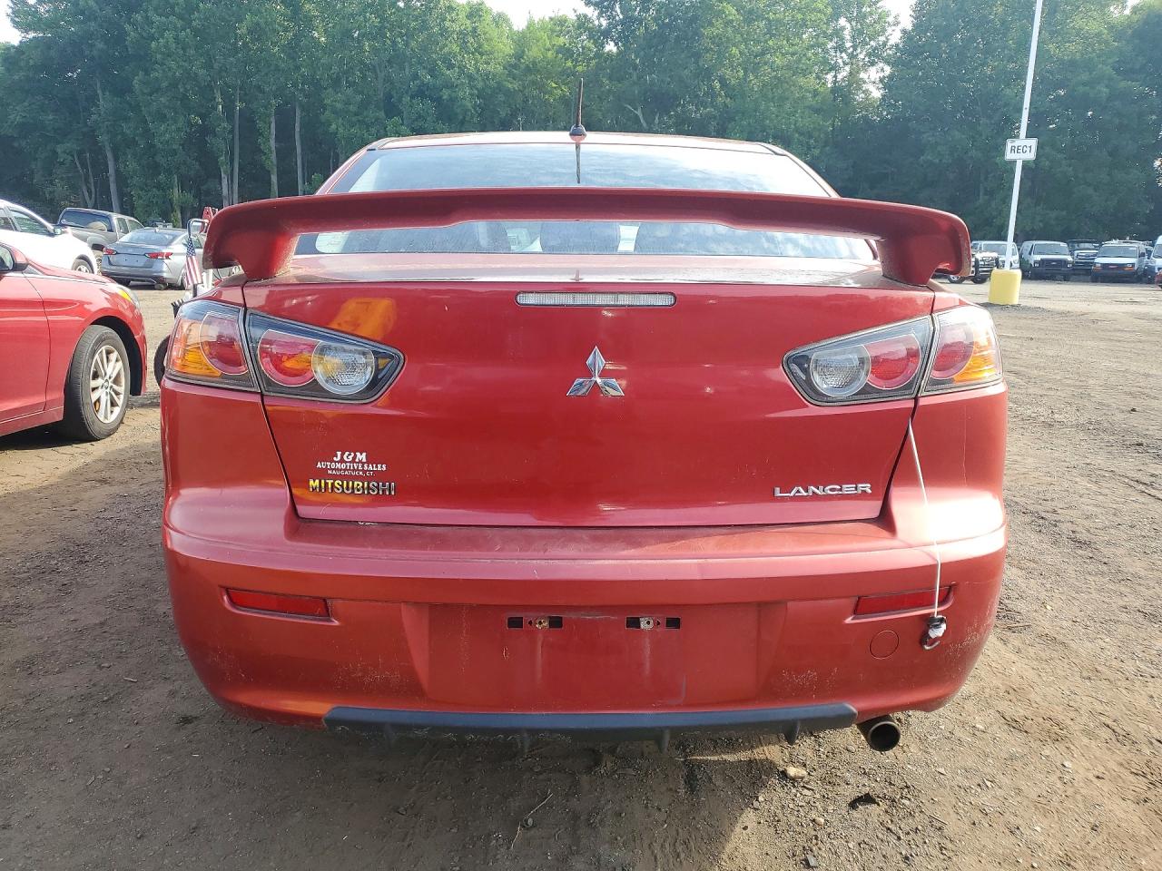 2015 Mitsubishi Lancer Es Red vin: JA32U2FU1FU021555
