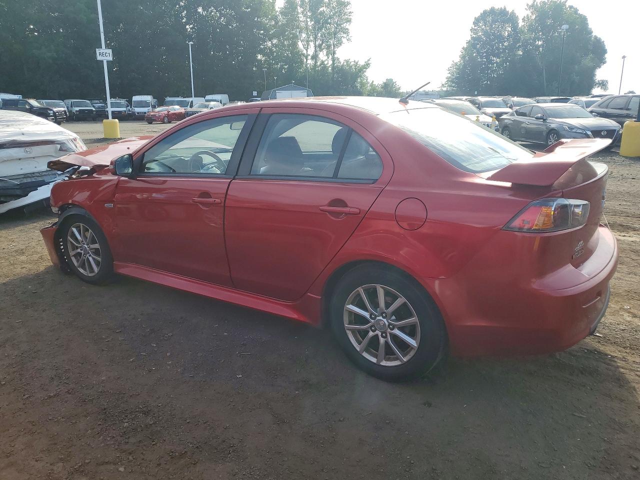 2015 Mitsubishi Lancer Es Red vin: JA32U2FU1FU021555