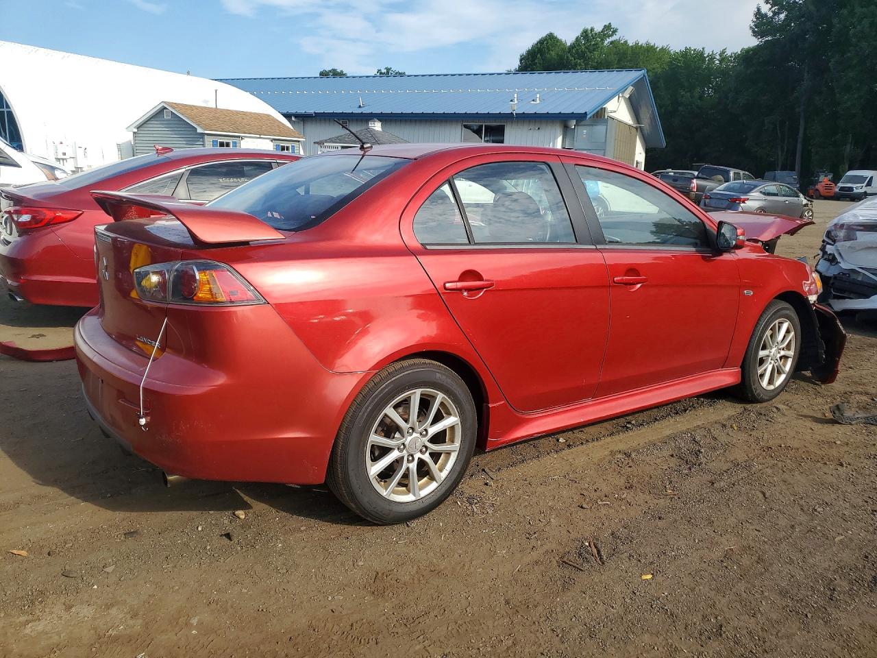 2015 Mitsubishi Lancer Es Red vin: JA32U2FU1FU021555