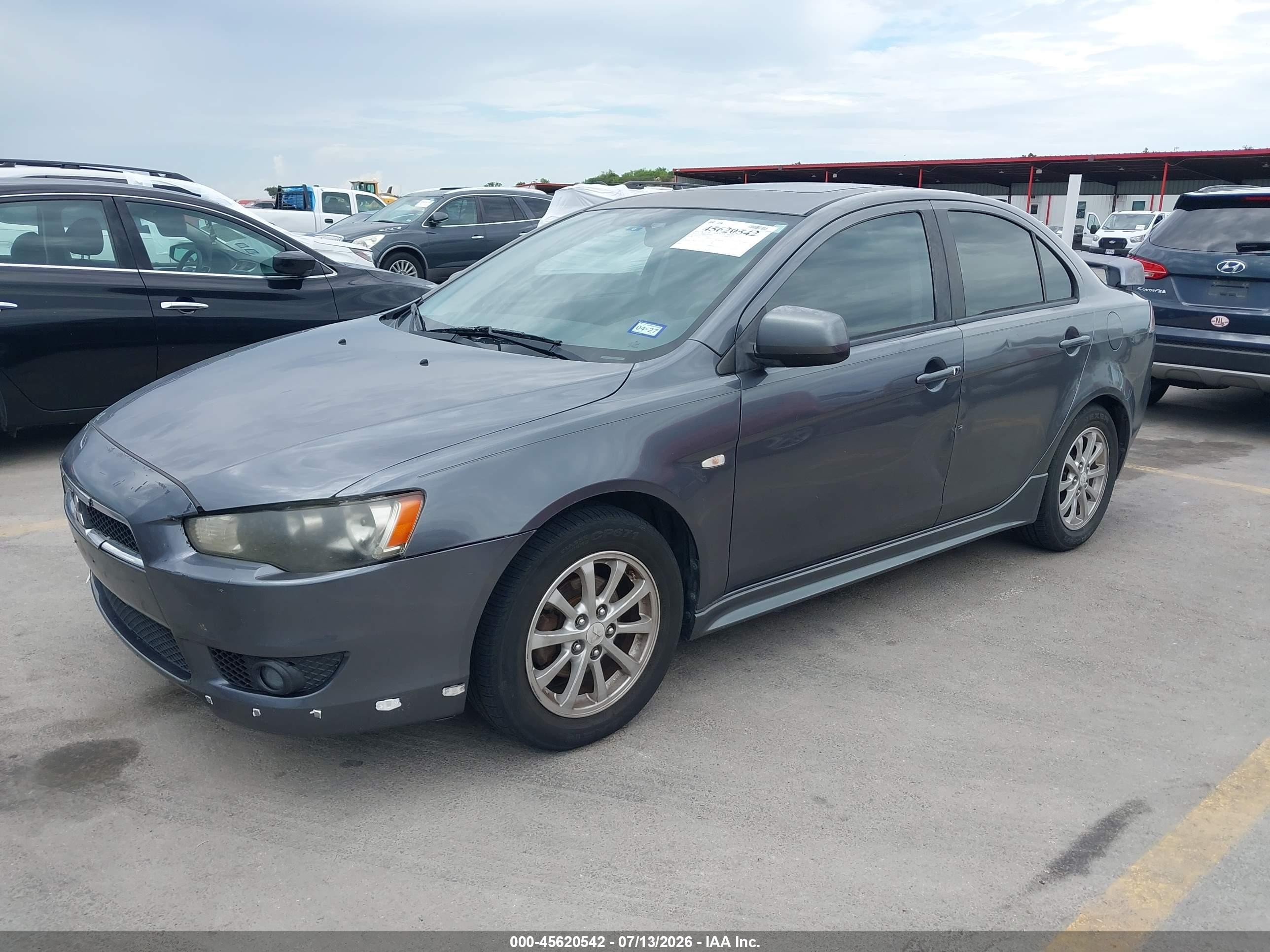 2010 Mitsubishi Lancer Es Gray vin: JA32U2FU2AU003722