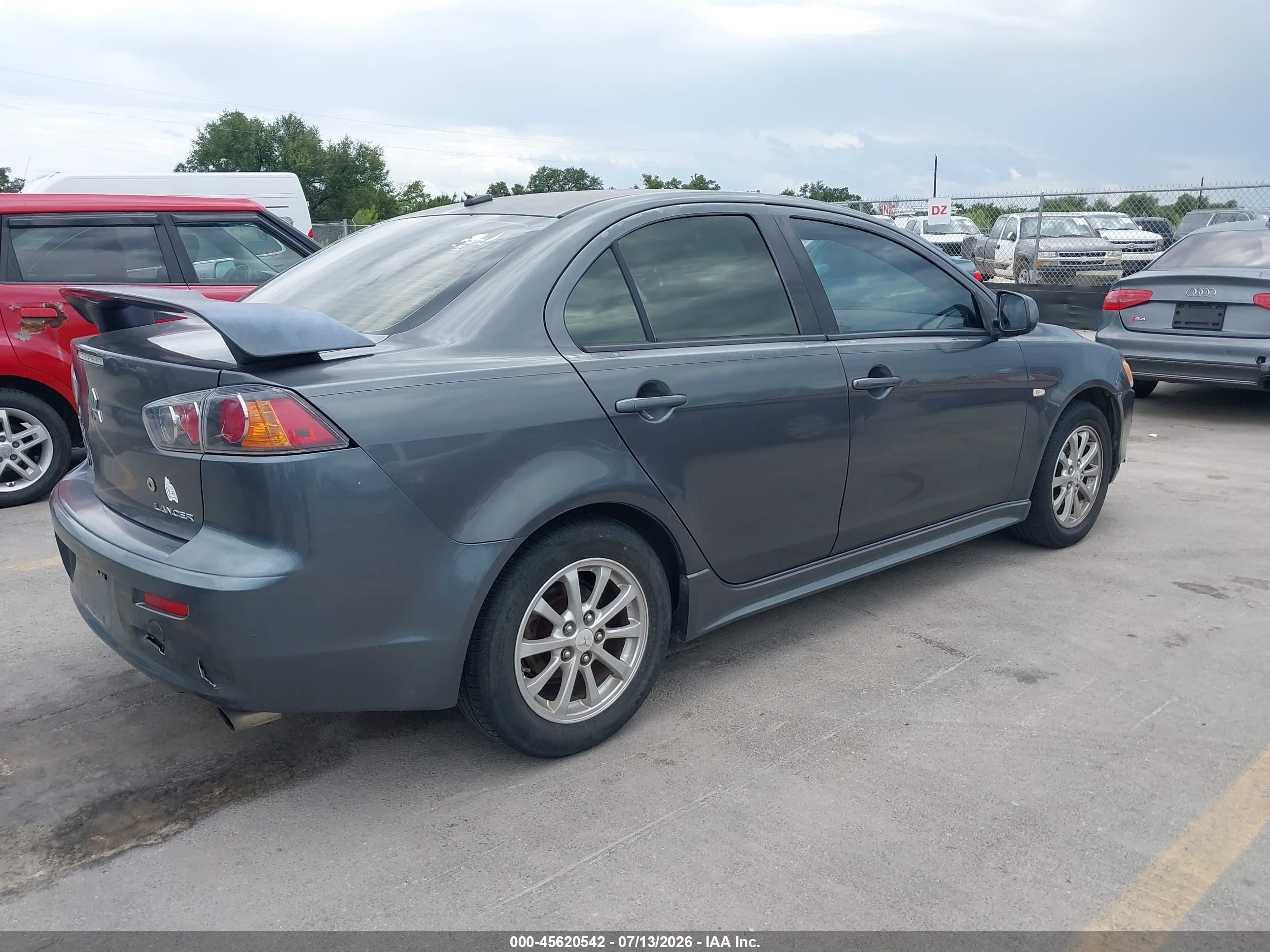 2010 Mitsubishi Lancer Es Gray vin: JA32U2FU2AU003722