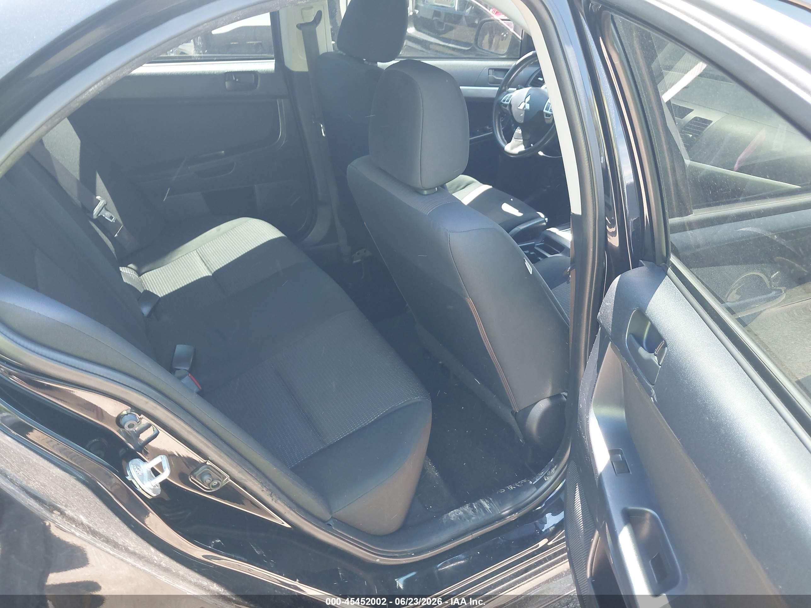 2010 Mitsubishi Lancer Es Black vin: JA32U2FU2AU023856