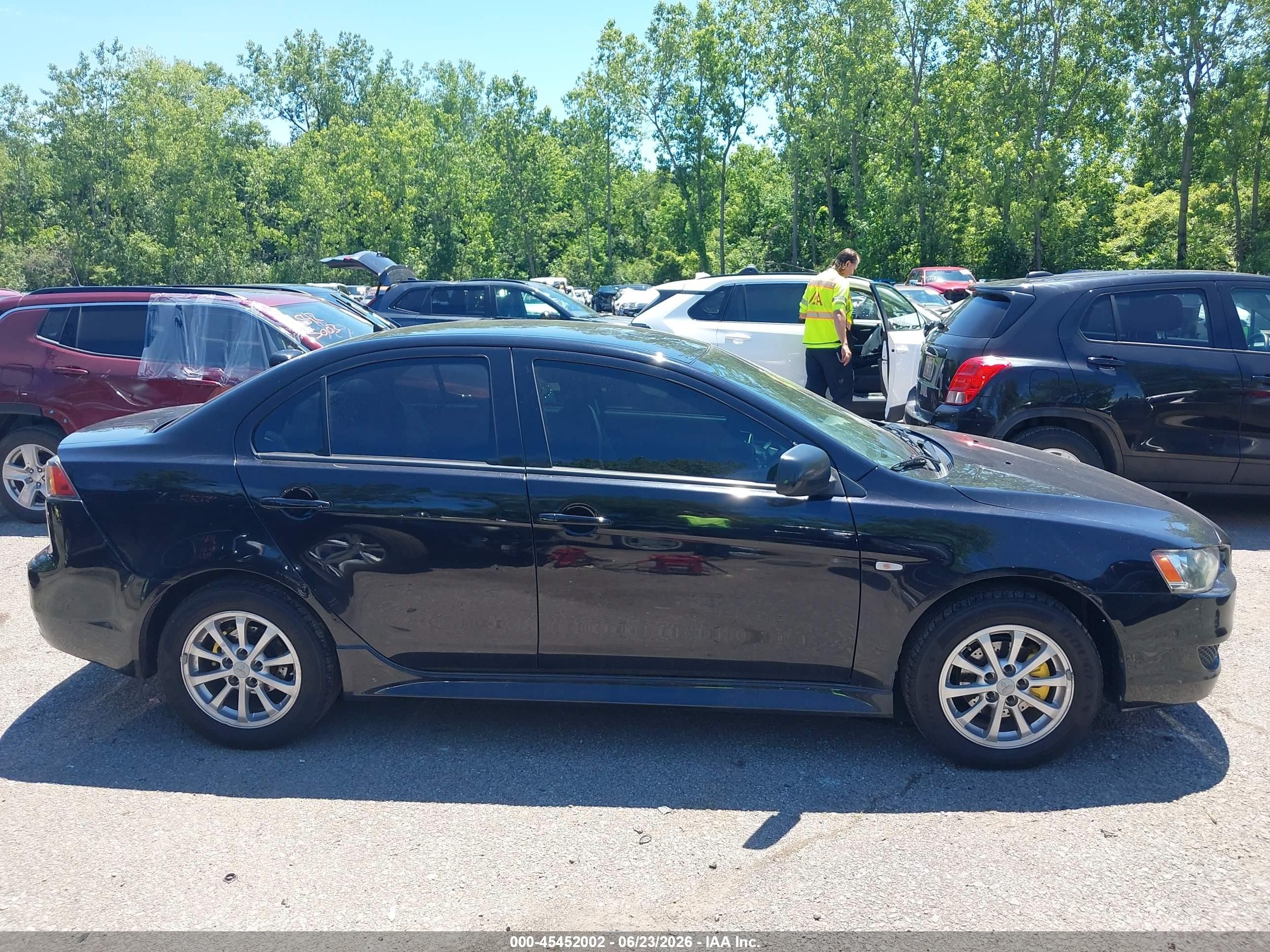 2010 Mitsubishi Lancer Es Black vin: JA32U2FU2AU023856