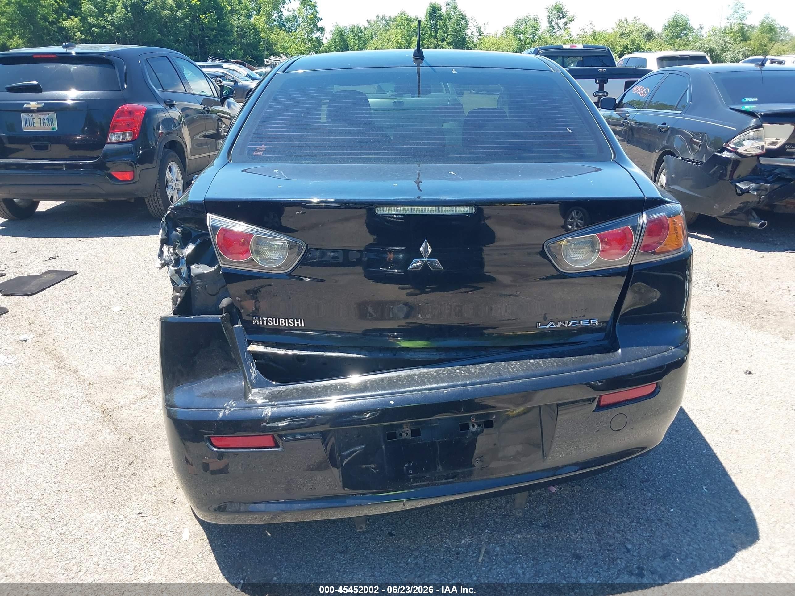 2010 Mitsubishi Lancer Es Black vin: JA32U2FU2AU023856
