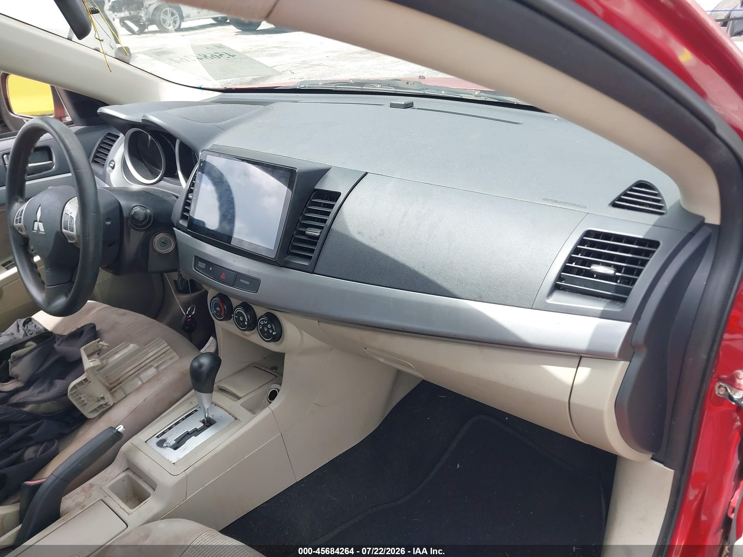 2011 Mitsubishi Lancer Es Red vin: JA32U2FU2BU001437