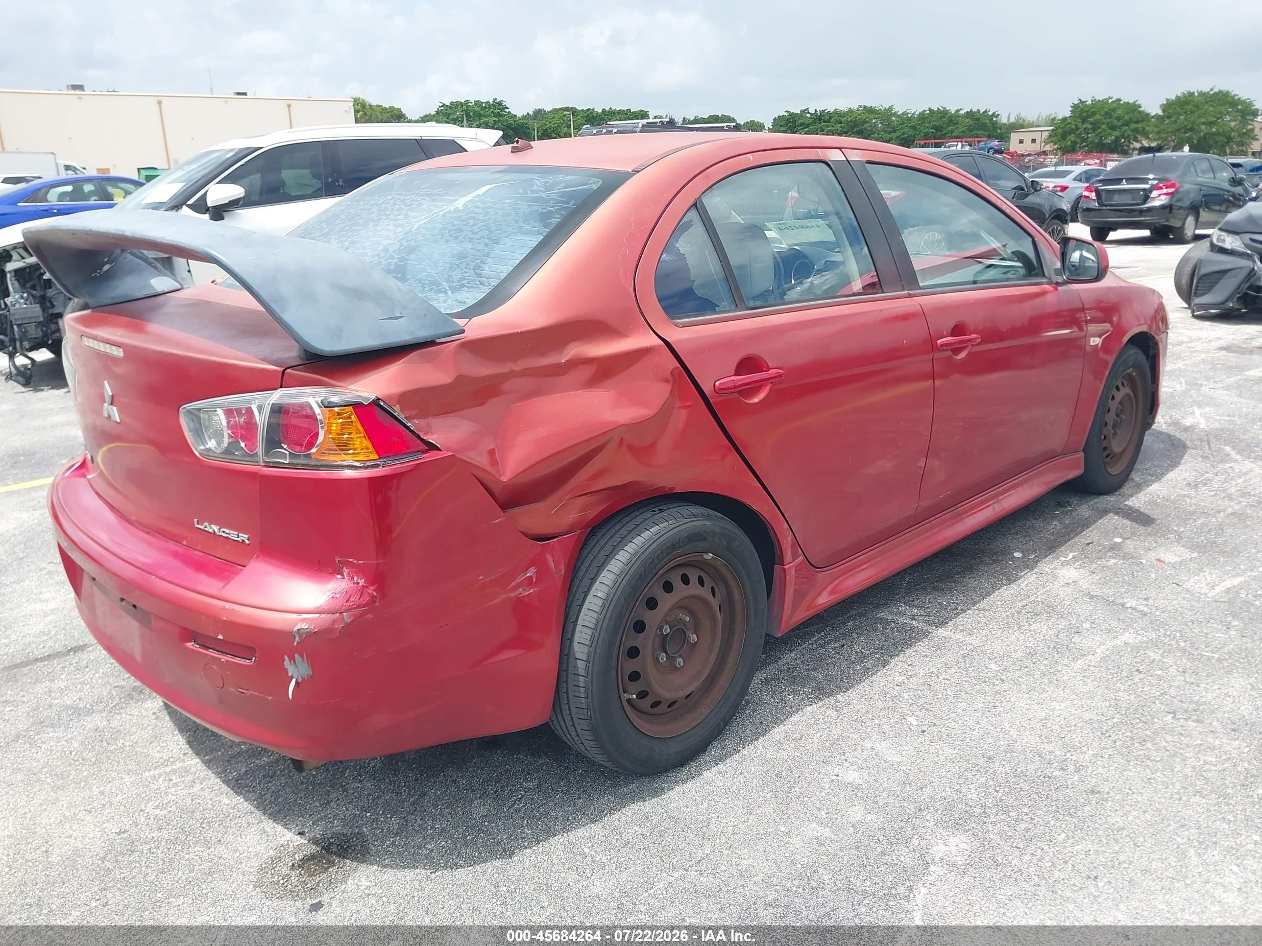 2011 Mitsubishi Lancer Es Red vin: JA32U2FU2BU001437