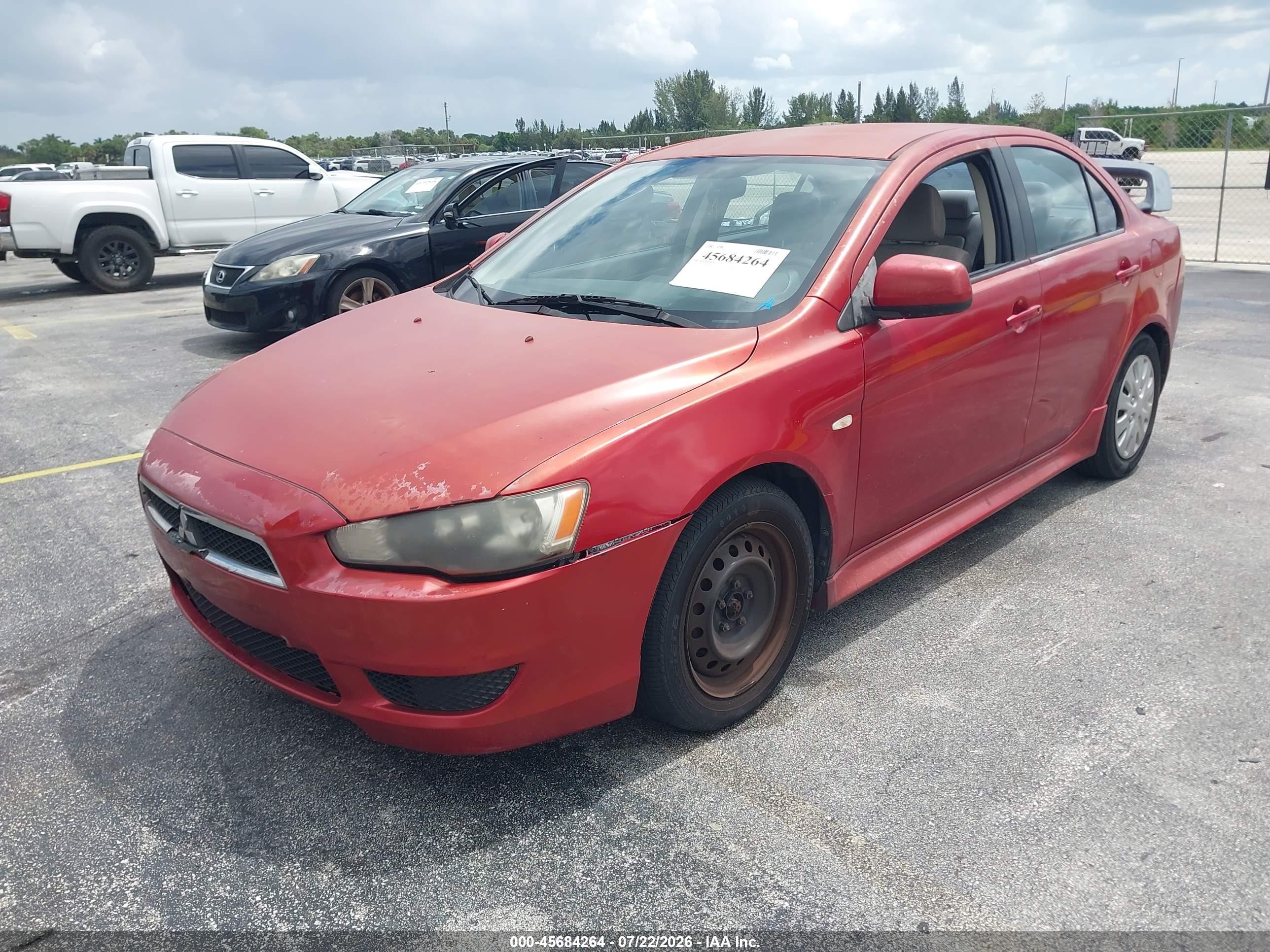 2011 Mitsubishi Lancer Es Red vin: JA32U2FU2BU001437