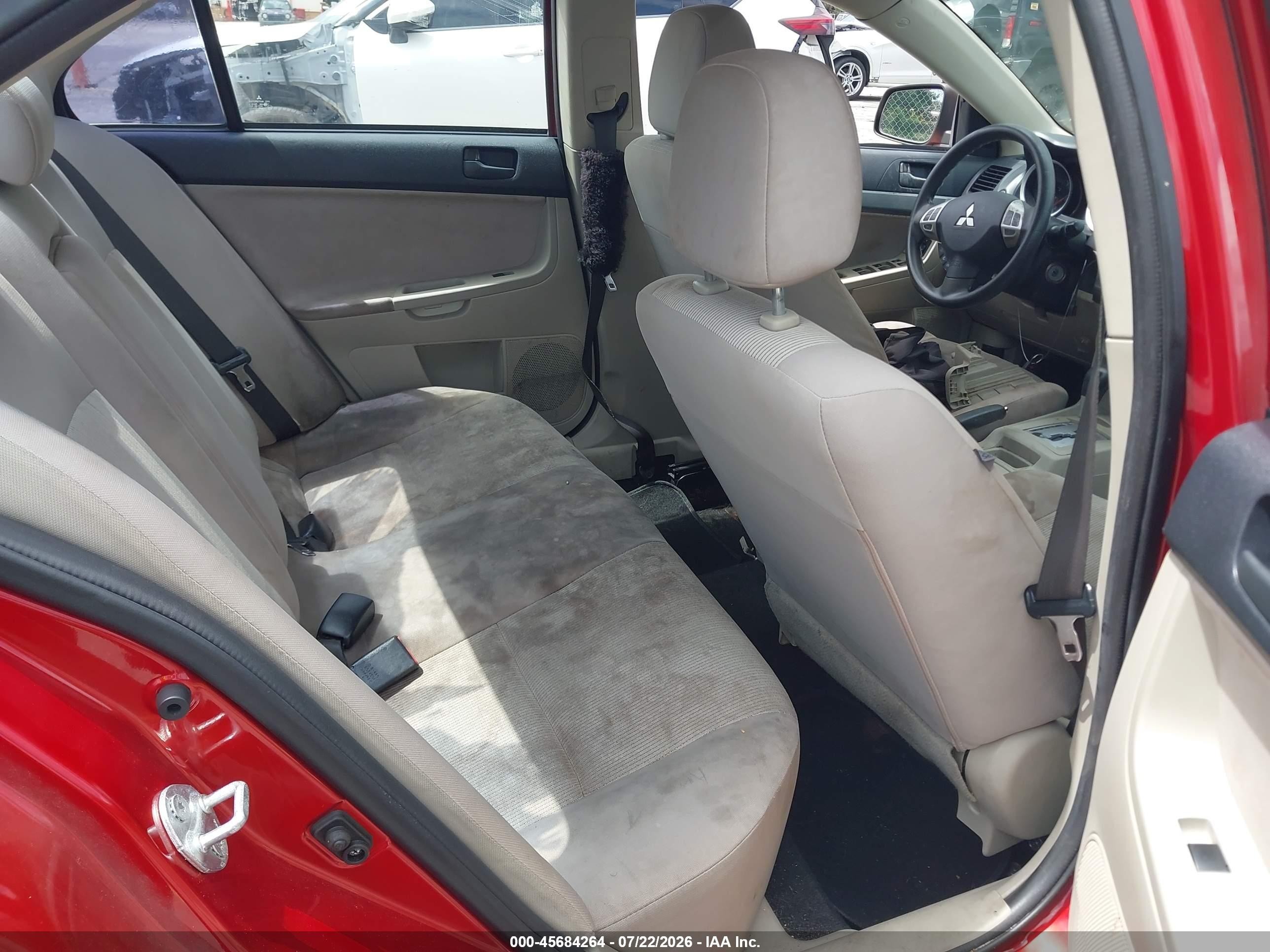 2011 Mitsubishi Lancer Es Red vin: JA32U2FU2BU001437