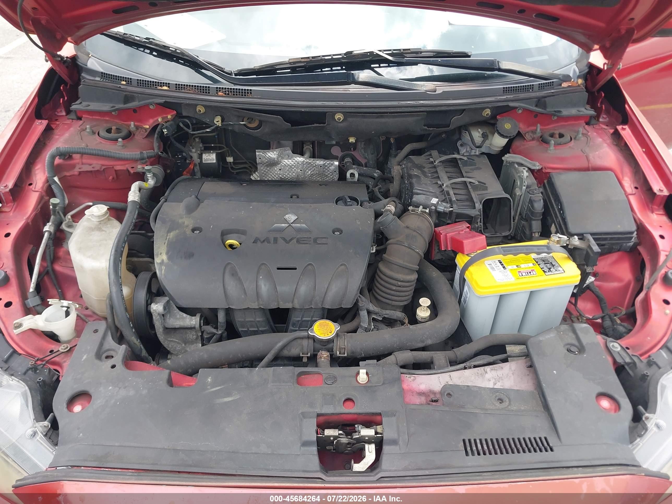 2011 Mitsubishi Lancer Es Red vin: JA32U2FU2BU001437