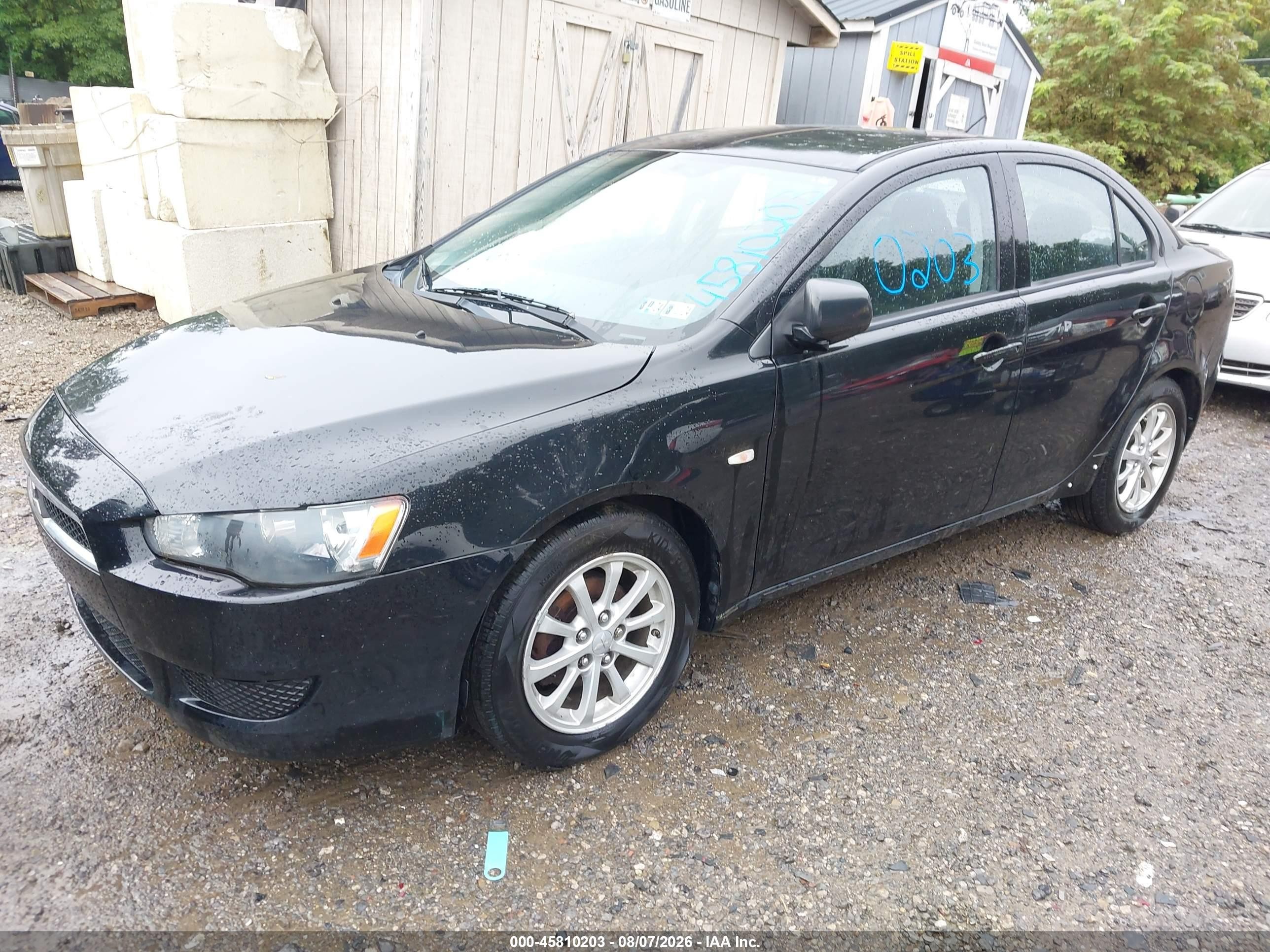 2012 Mitsubishi Lancer Es Black vin: JA32U2FU2CU014982