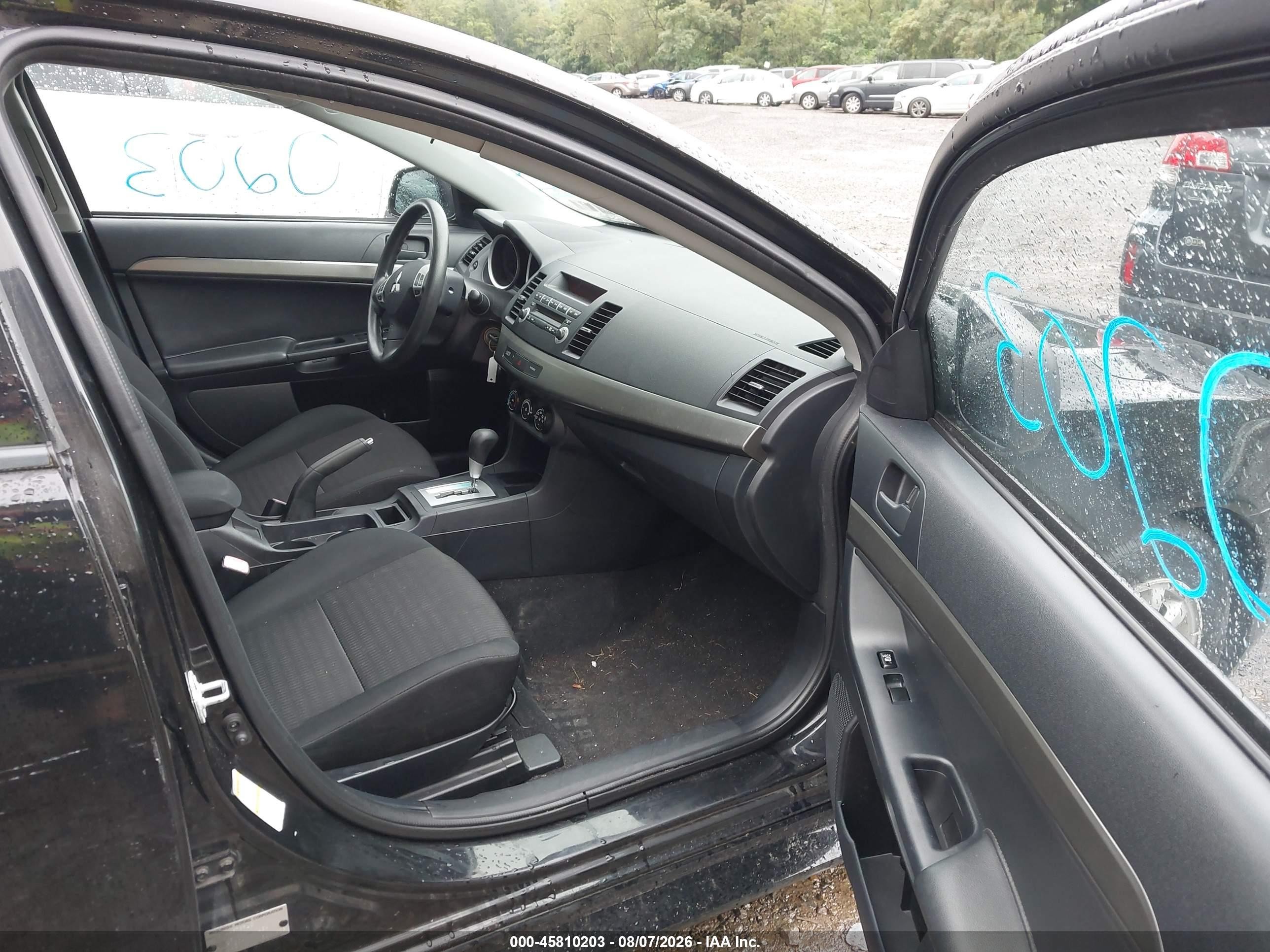 2012 Mitsubishi Lancer Es Black vin: JA32U2FU2CU014982