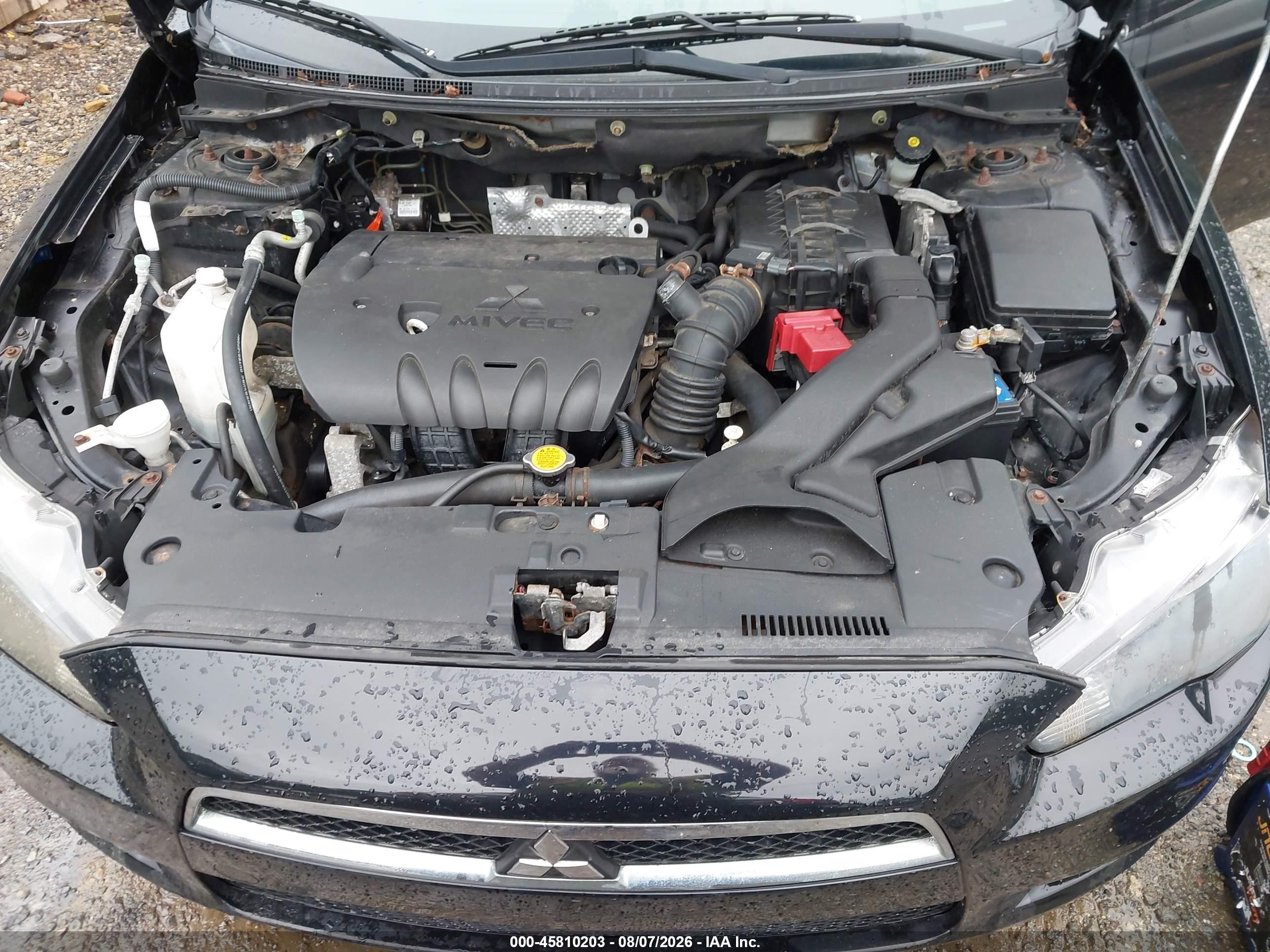 2012 Mitsubishi Lancer Es Black vin: JA32U2FU2CU014982