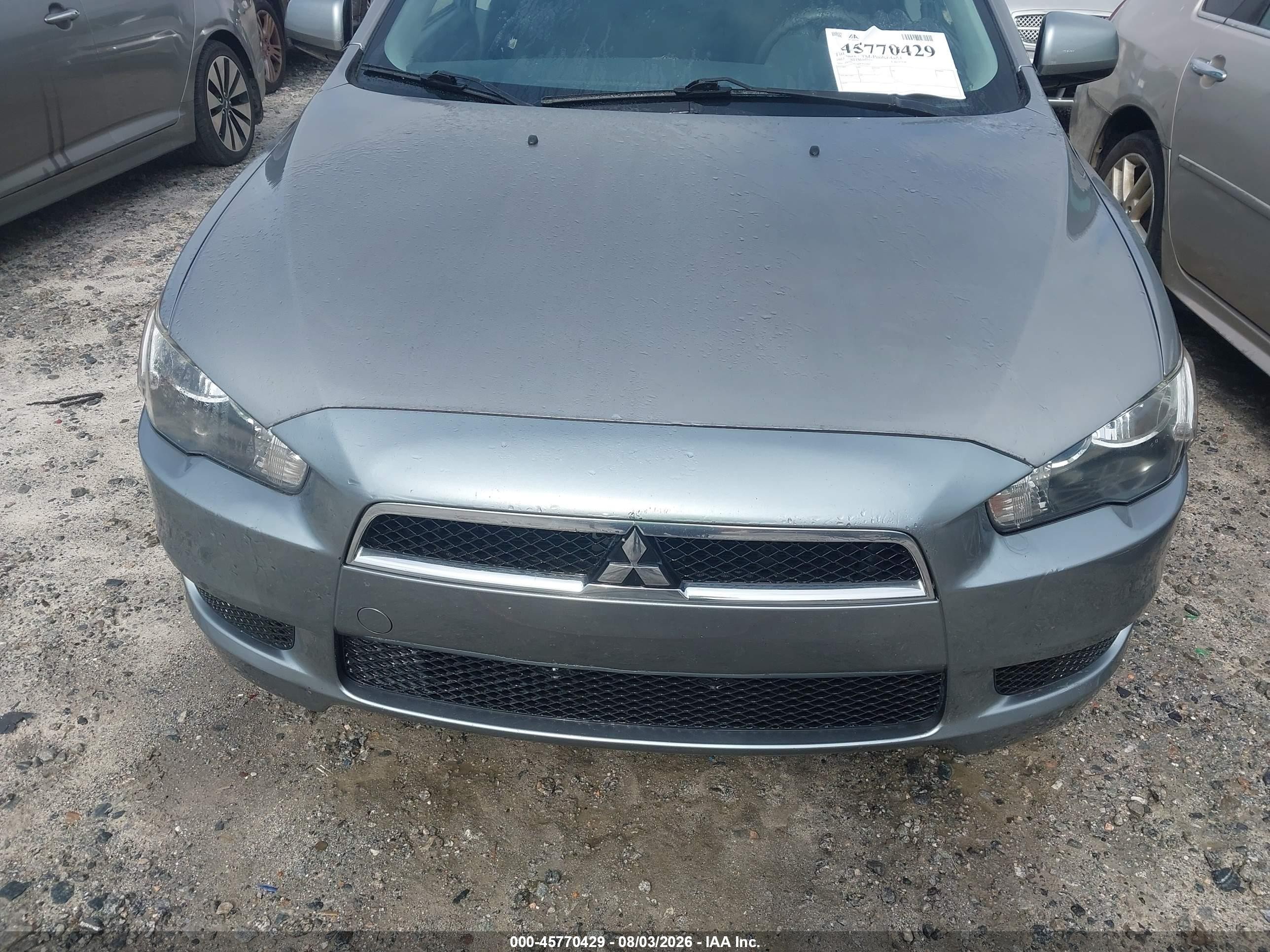 2013 Mitsubishi Lancer Es Gray vin: JA32U2FU2DU015762
