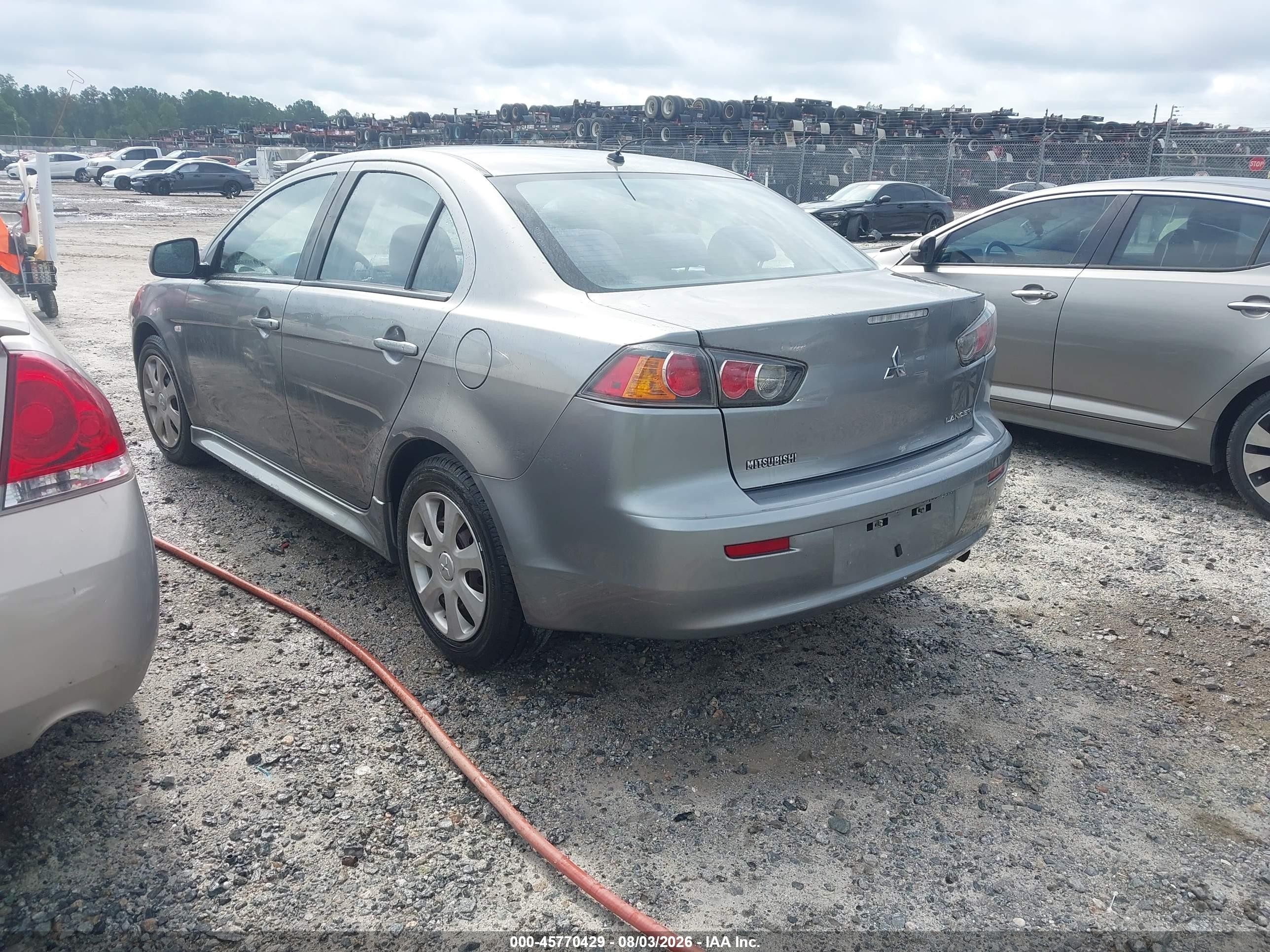 2013 Mitsubishi Lancer Es Gray vin: JA32U2FU2DU015762