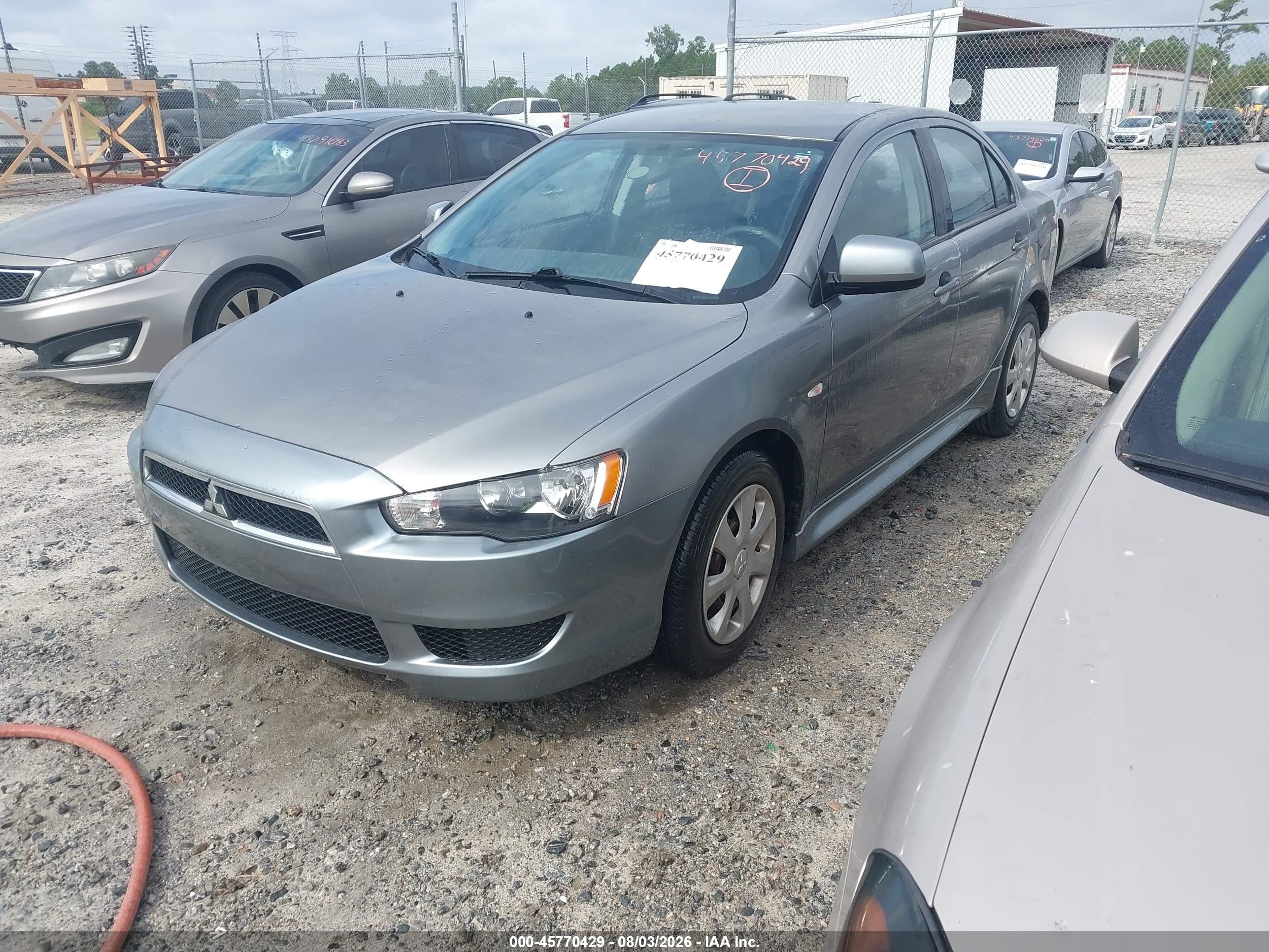 2013 Mitsubishi Lancer Es Gray vin: JA32U2FU2DU015762