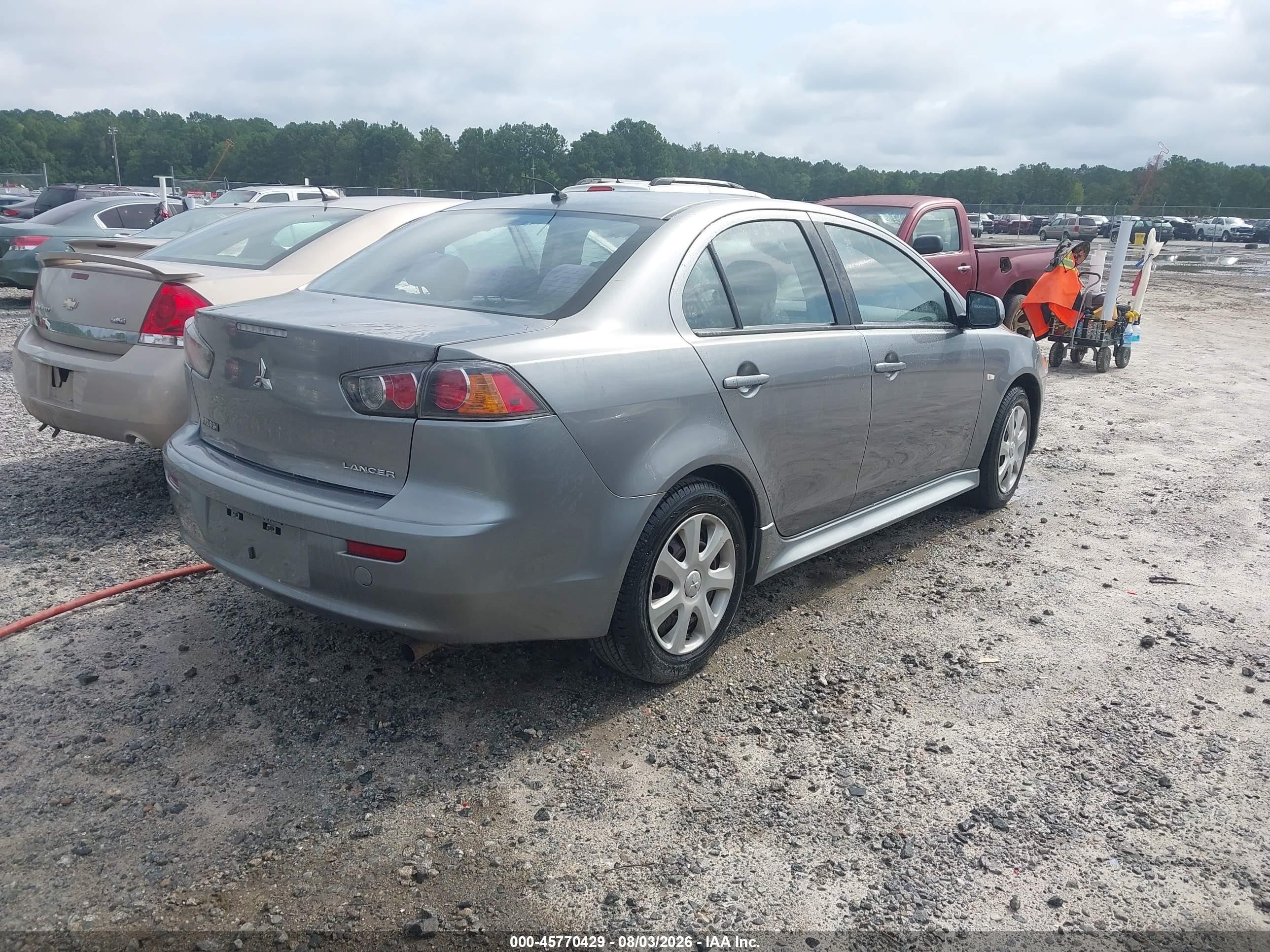 2013 Mitsubishi Lancer Es Gray vin: JA32U2FU2DU015762
