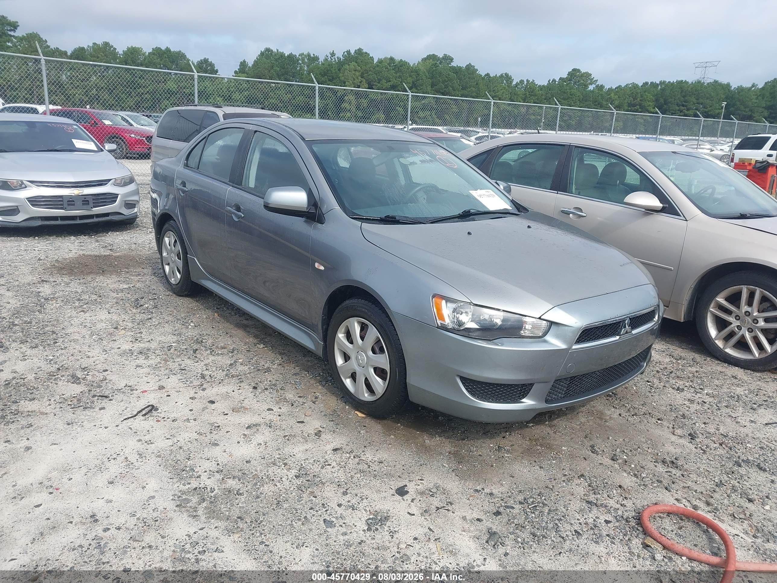 2013 Mitsubishi Lancer Es Gray vin: JA32U2FU2DU015762